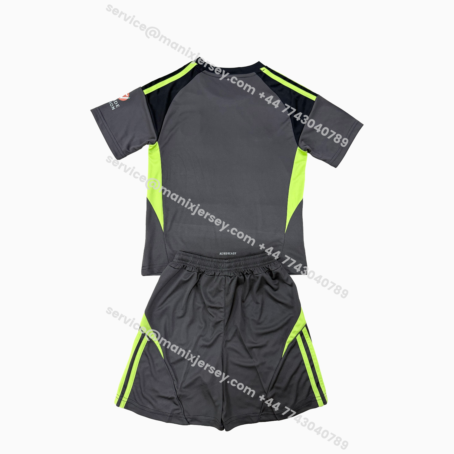 ManixJersey.com | Aston Villa 25-26 Black Goalkeeper Kids Kit -Customize Name, Number and Patch | Worldwide Shipping