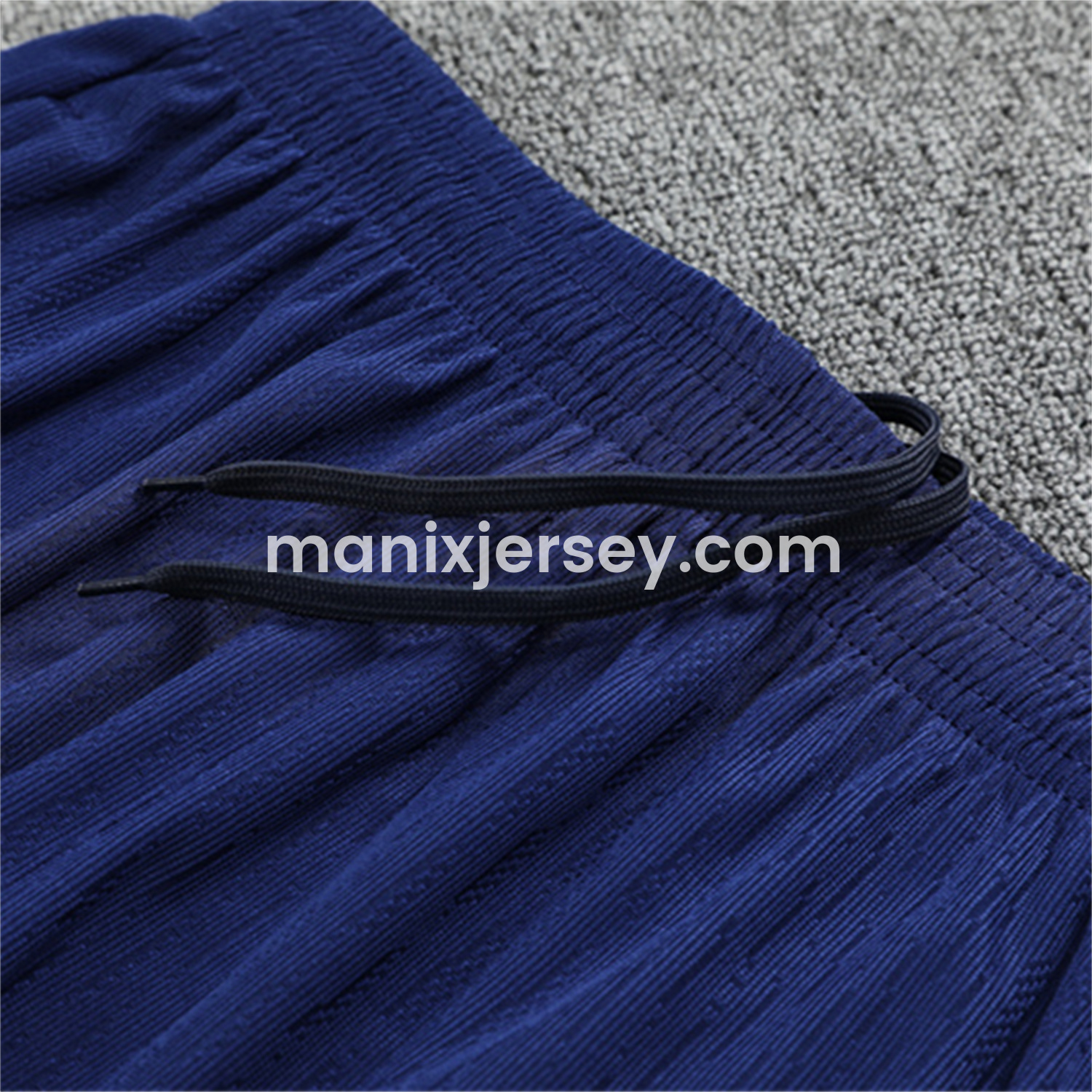 ManixJersey.com | Paris Saint-Germain PSG 25-26 Kid Long Sleeves Training Set - Royal Blue Gray Sleeves Top & Royal Blue Pants -Customize Name, Number and Patch | Worldwide Shipping