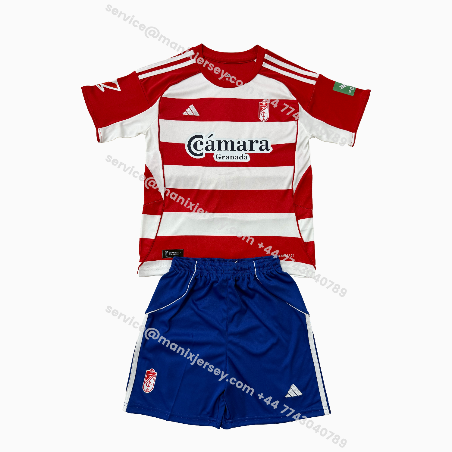 ManixJersey.com | Granada 25-26 Home Kids Kit -Customize Name, Number and Patch | Worldwide Shipping