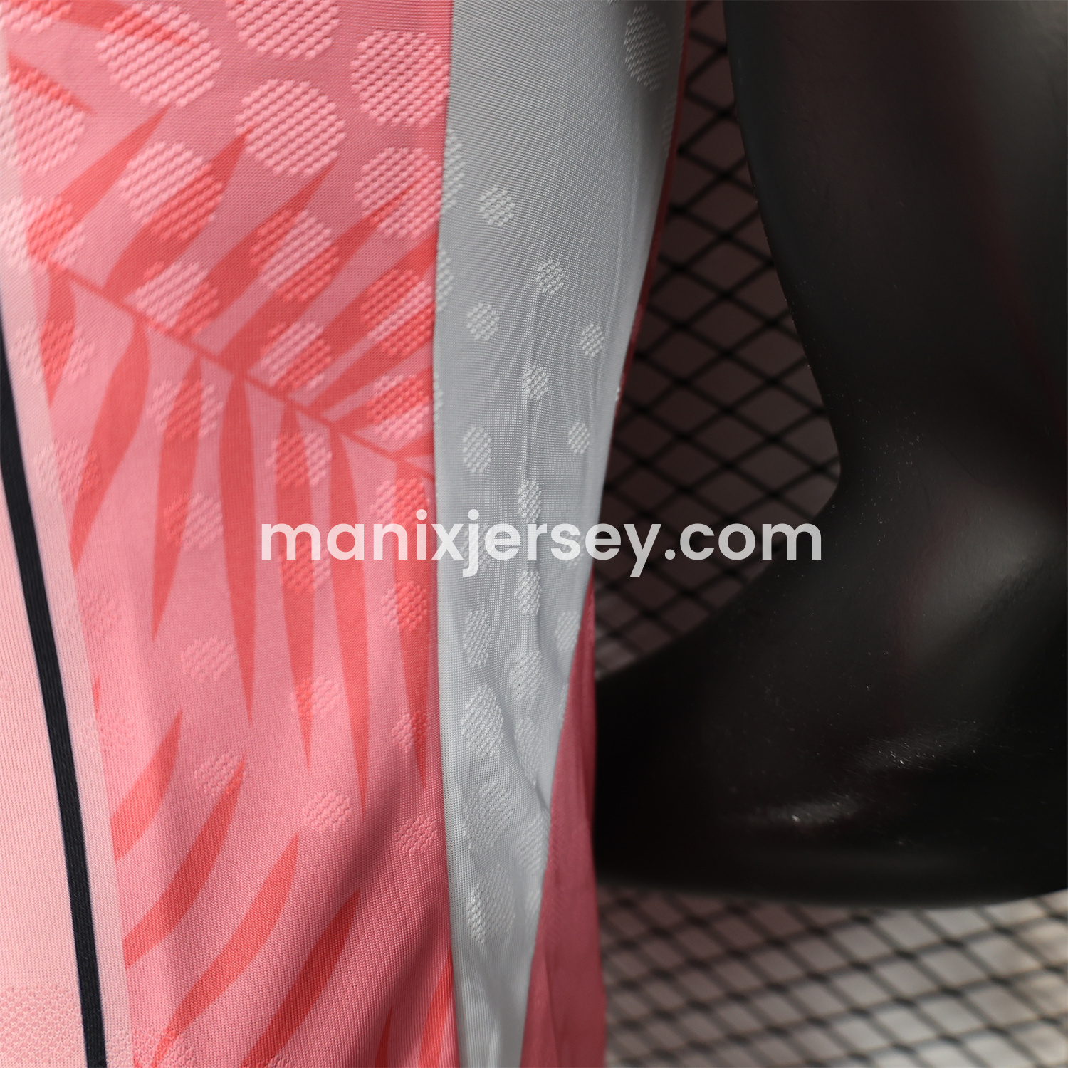 ManixJersey.com | INT M.A.M 25-26 Pink Stripes and Leaves Pattern Special Jersey - Player Version -Customize Name, Number and Patch | Worldwide Shipping