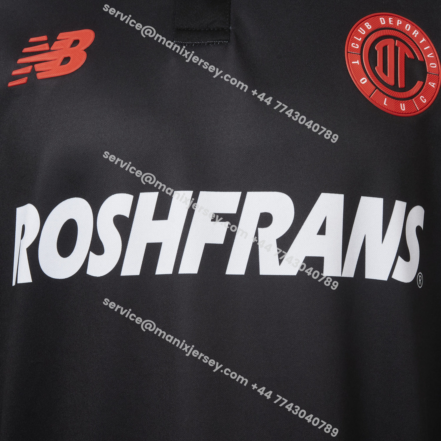 ManixJersey.com | Toluca 25-26 Third Black Jersey - Player Version -Customize Name, Number and Patch | Worldwide Shipping