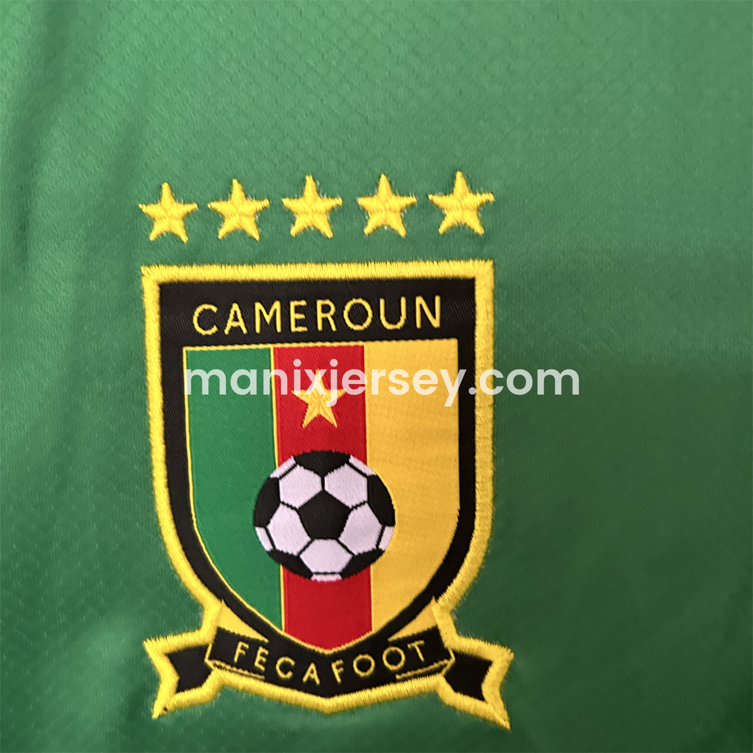 ManixJersey.com | Cameroon 25-26 Home Jersey - Fans Version -Customize Name, Number and Patch | Worldwide Shipping