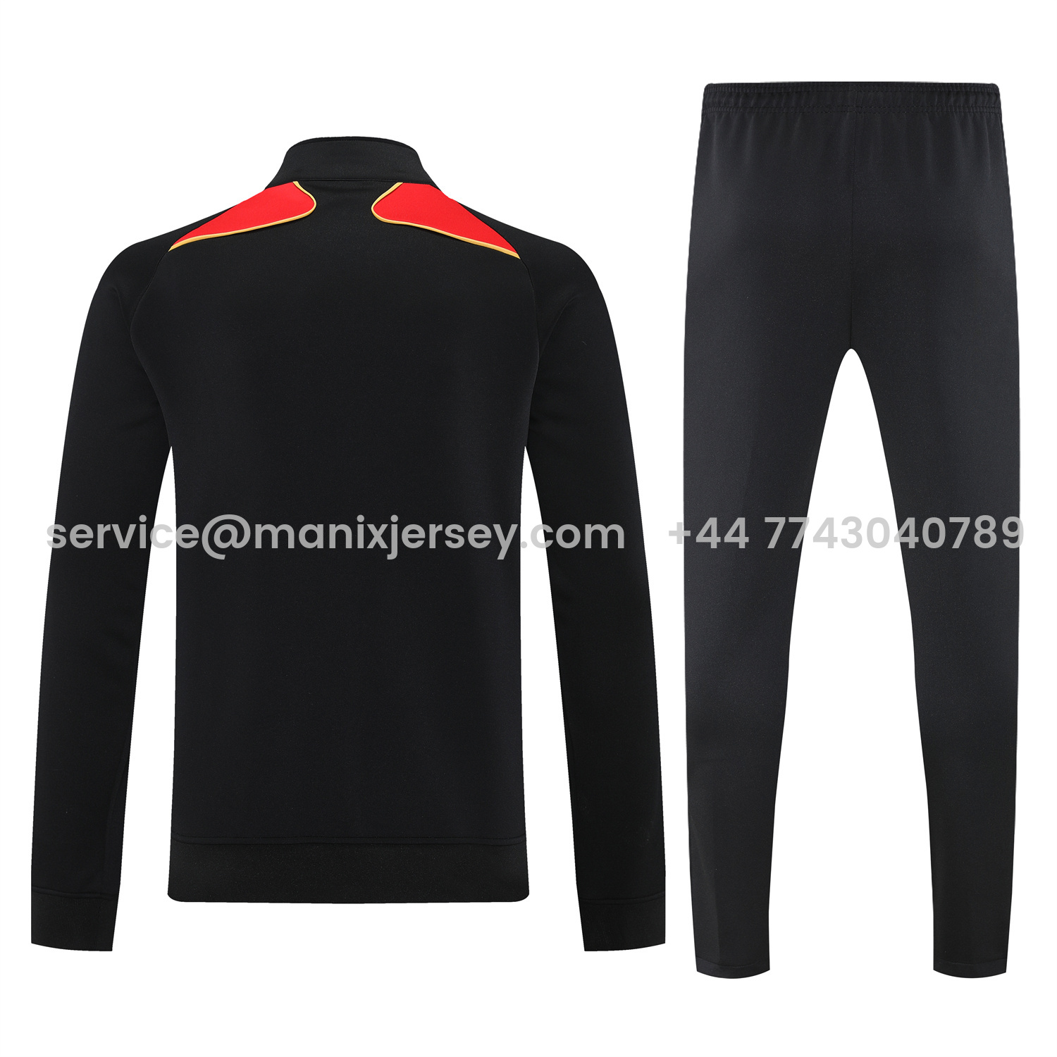 ManixJersey.com | Germany 25-26 Jacket Training Tracksuit - Black Jackets & Black Pants -Customize Name, Number and Patch | Worldwide Shipping