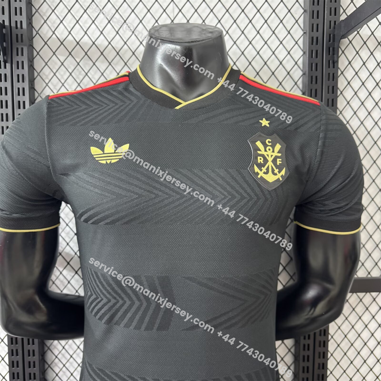 ManixJersey.com | Flamengo 25-26 Black Special Jersey - Player Version -Customize Name, Number and Patch | Worldwide Shipping