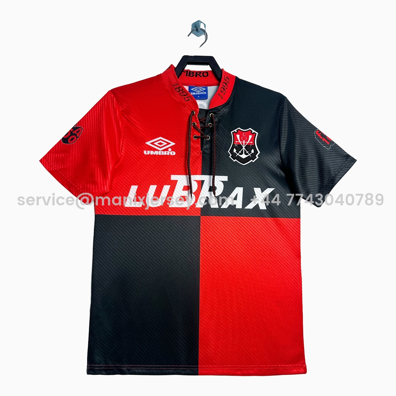 ManixJersey.com | Retro Flamengo 1995 Centenary Anniversary Jersey with Printed Number 100 -Customize Name, Number and Patch | Worldwide Shipping