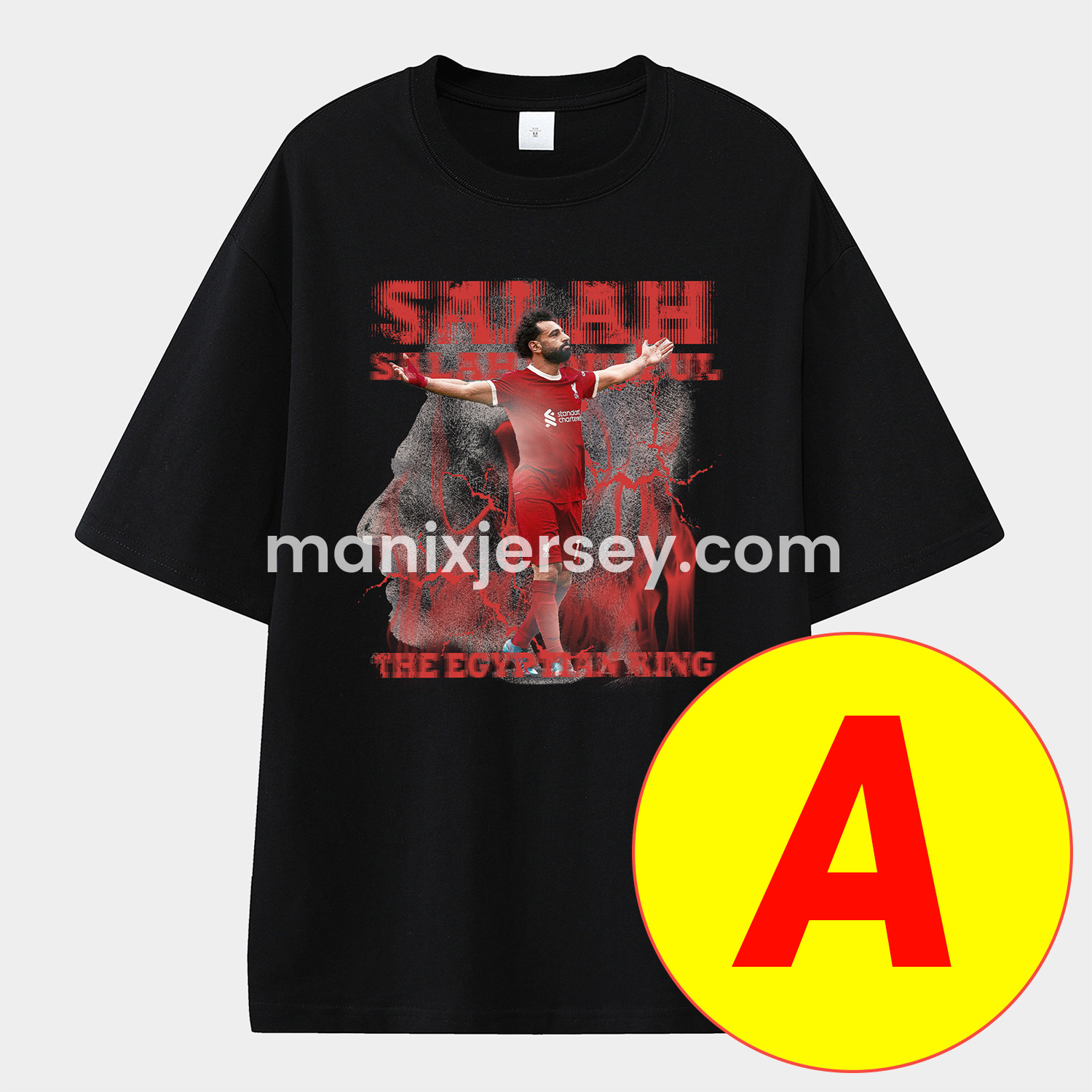 ManixJersey.com | Salah Liverpool Klopp Arnold Unisex Pure Cotton T-shirt -Customize Name, Number and Patch | Worldwide Shipping