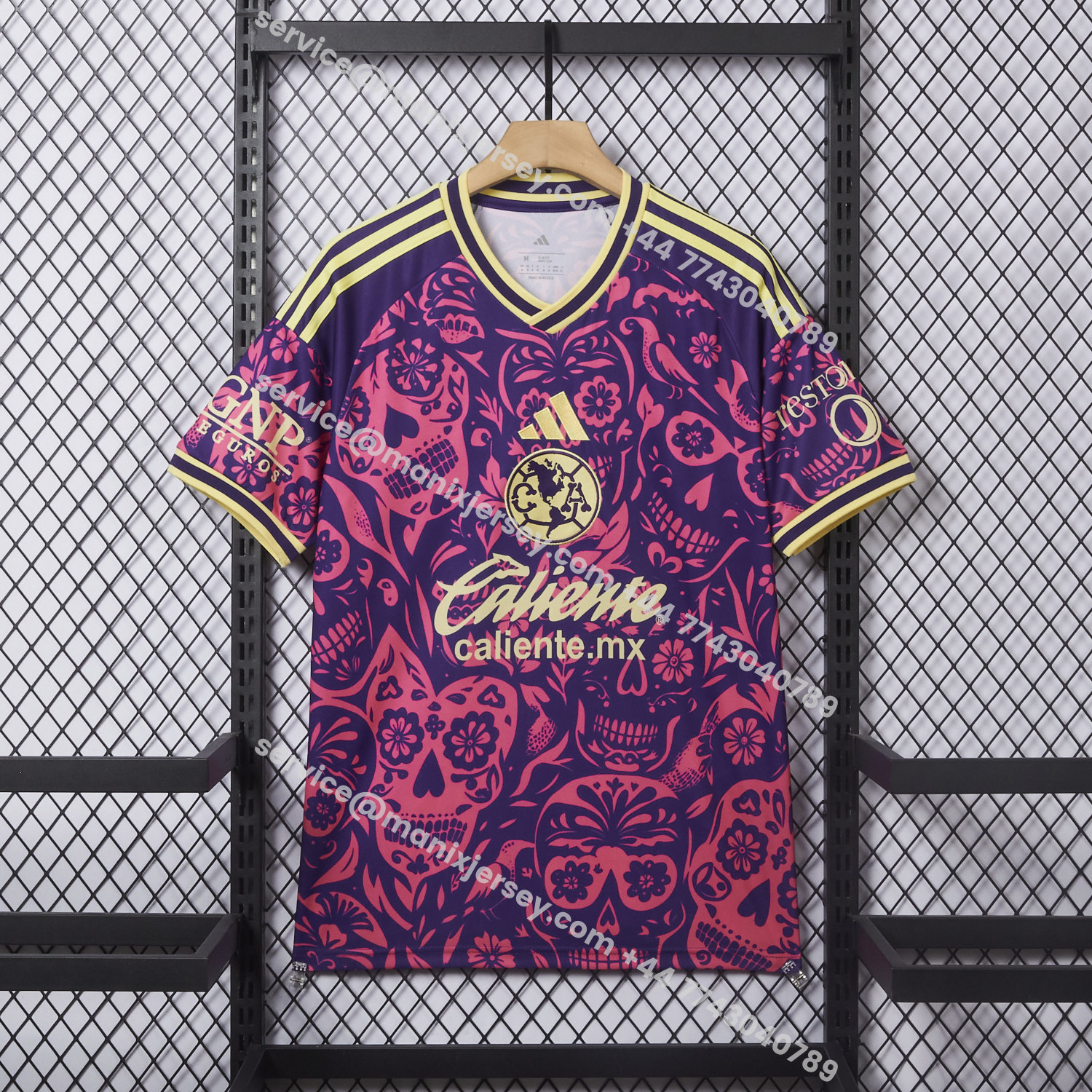 ManixJersey.com | Club América 25-26 Día de Muertos Purple Jersey - Fans Version -Customize Name, Number and Patch | Worldwide Shipping