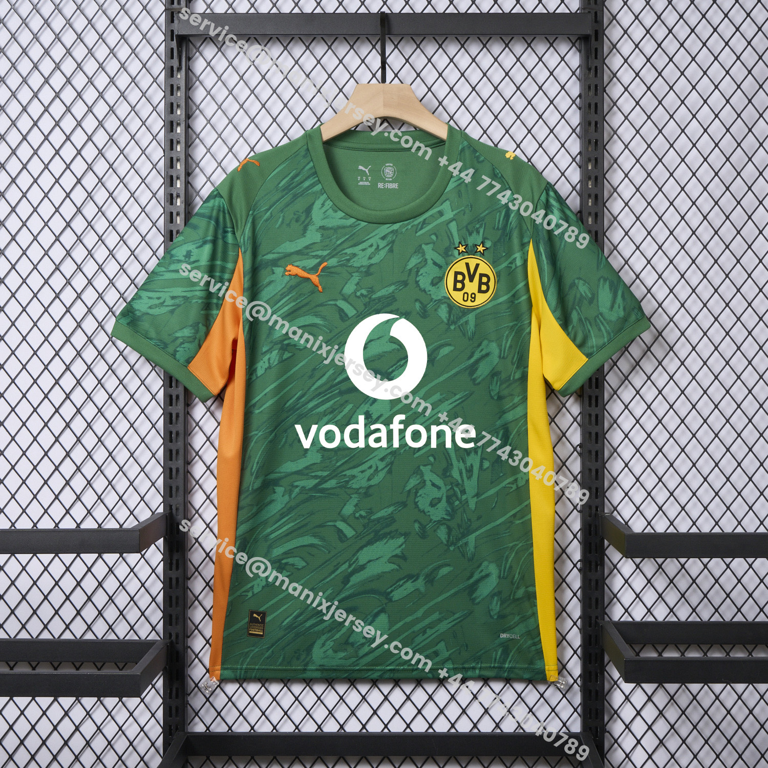 ManixJersey.com | Dortmund 25-26 Green Goalkeeper Jersey - Fans Version -Customize Name, Number and Patch | Worldwide Shipping