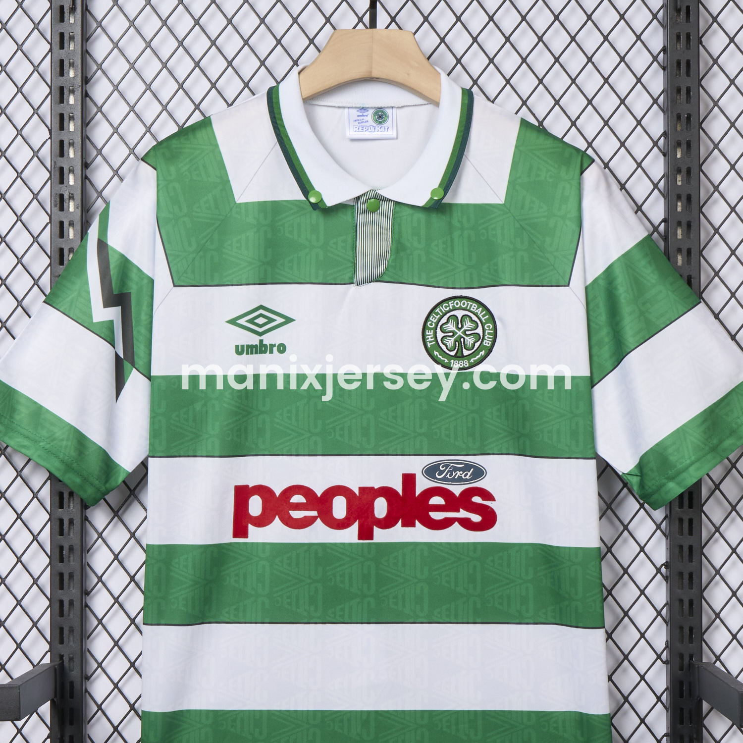 ManixJersey.com | Retro Celtic 1991-92 Home Jersey -Customize Name, Number and Patch | Worldwide Shipping
