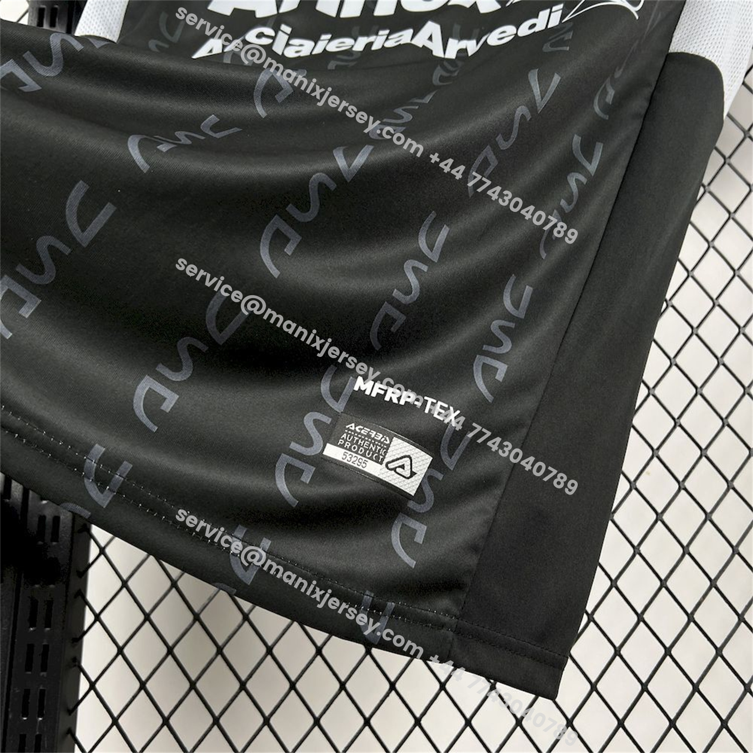 ManixJersey.com | Cremonese 25-26 Third Black Jersey - Fans Version -Customize Name, Number and Patch | Worldwide Shipping