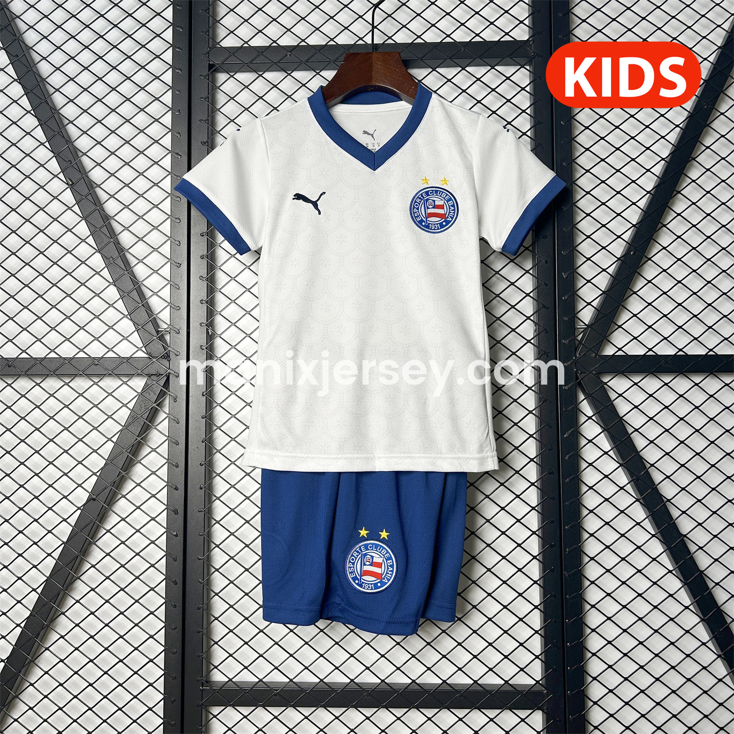 ManixJersey.com | Bahia 25-26 Home Unsponsored Kids Kit -Customize Name, Number and Patch | Worldwide Shipping