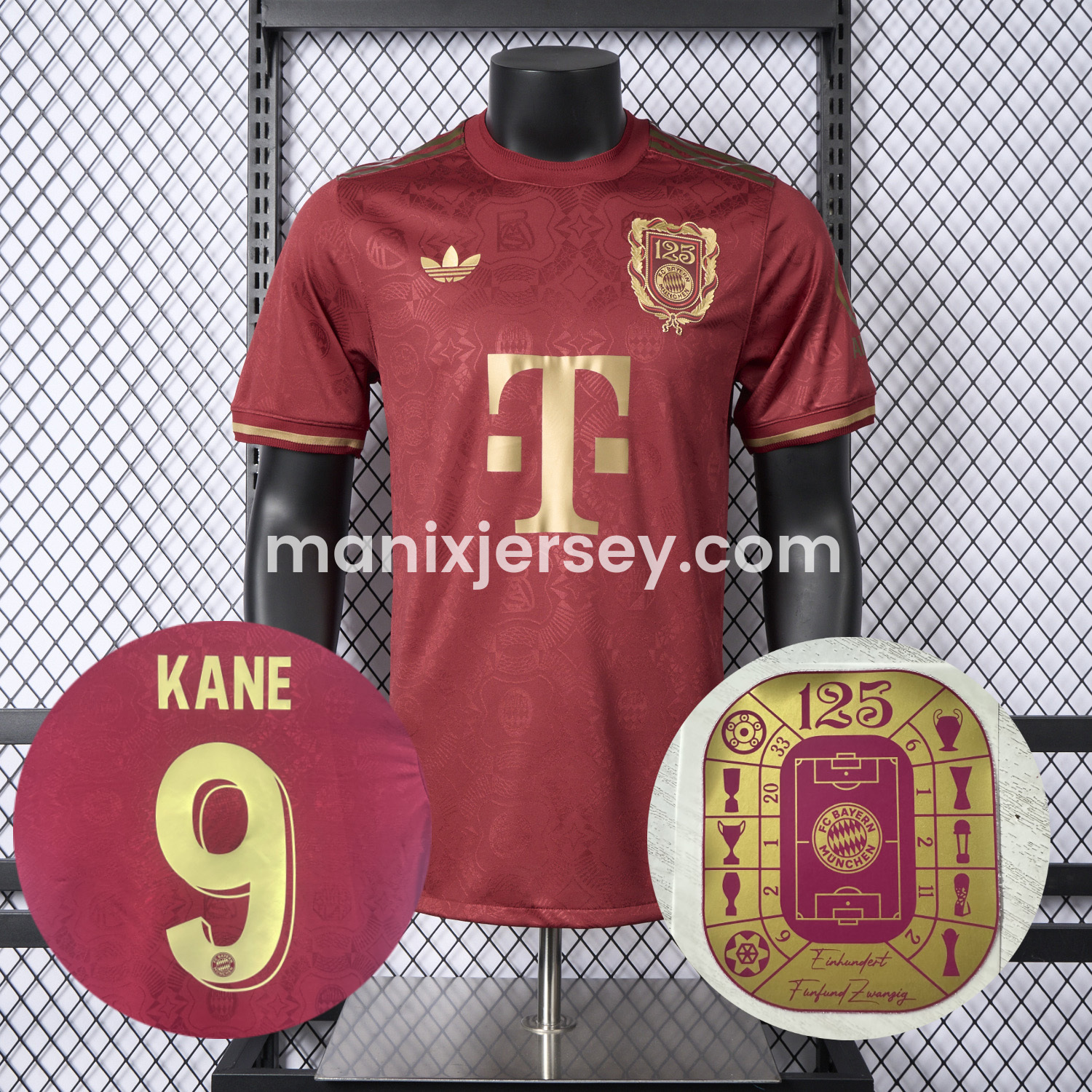 ManixJersey.com | Bayern Munich 2025 125th Anniversary Jersey - Player Version -Customize Name, Number and Patch | Worldwide Shipping