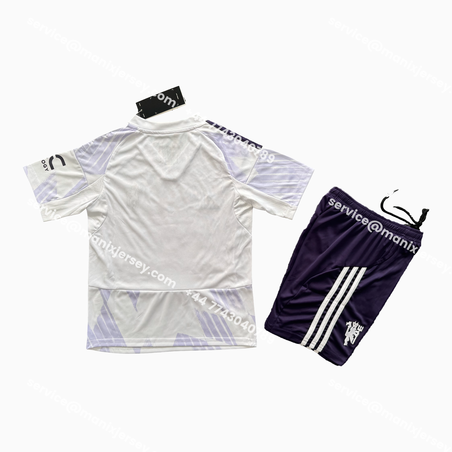 ManixJersey.com | Manchester United 25-26 Away Kids Kit -Customize Name, Number and Patch | Worldwide Shipping