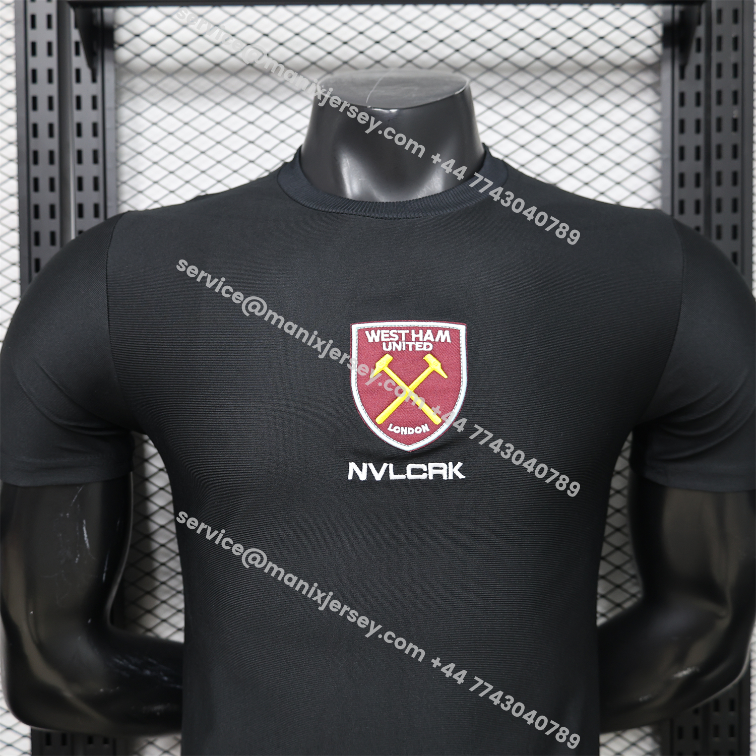 West Ham United 26-27 Retro Casual Style Black Polo Jersey - Player Version:football jersey mysite: unitedjerseyfootball 邓江浪:football