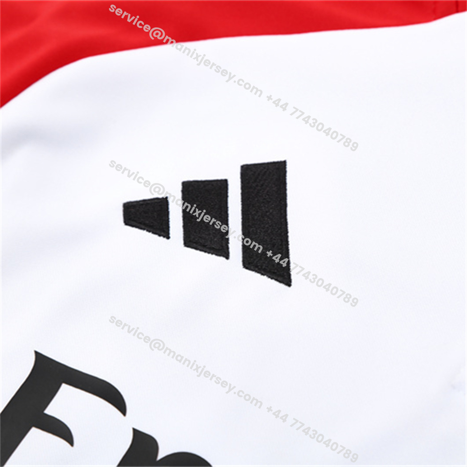 ManixJersey.com | Arsenal 25-26 Kids Long Sleeve Training Set - White Top & Black Pants -Customize Name, Number and Patch | Worldwide Shipping