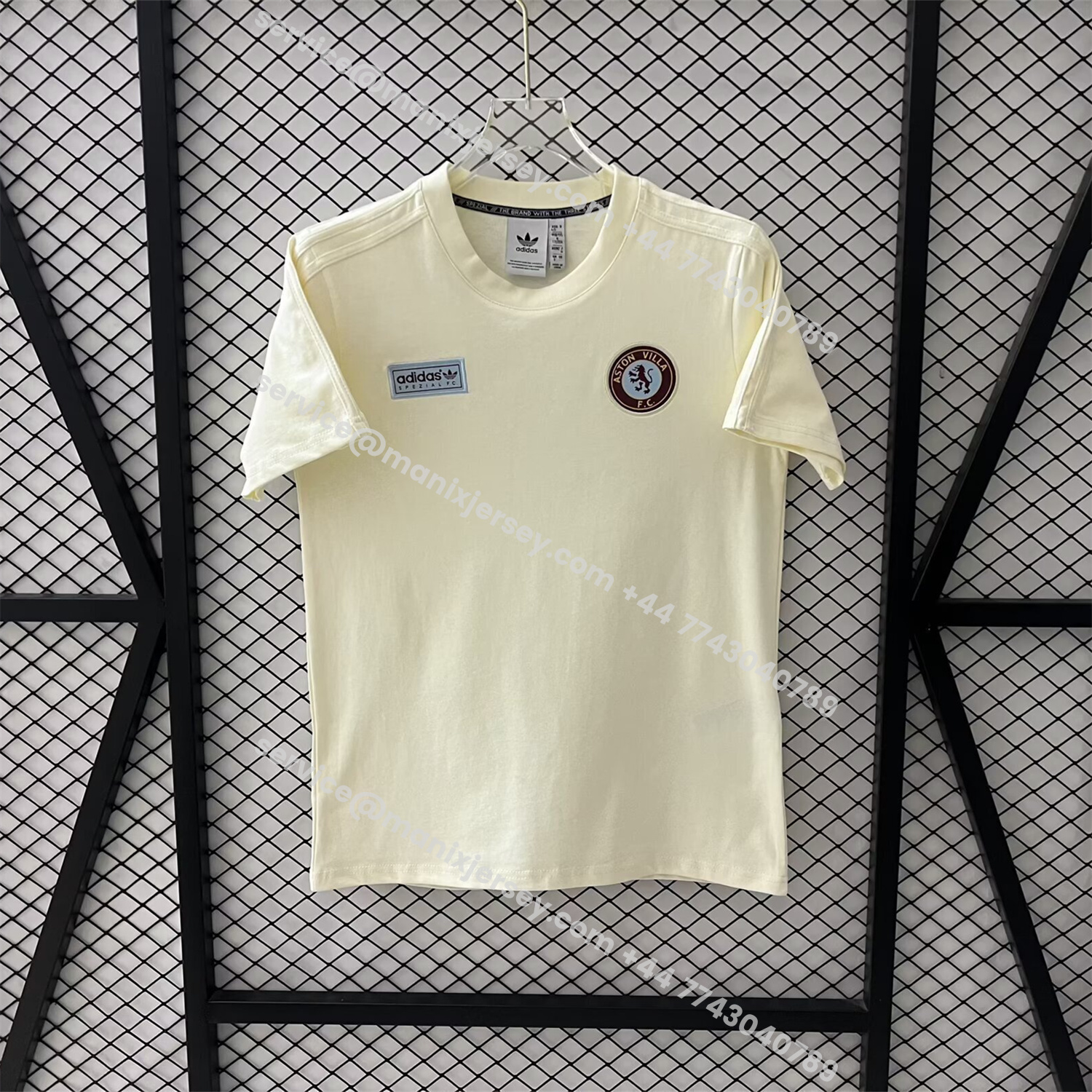 ManixJersey.com | Aston Villa 25-26 Beige Casual Shirt -Customize Name, Number and Patch | Worldwide Shipping