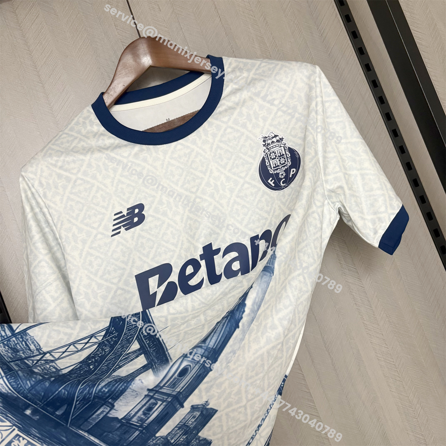 ManixJersey.com | Porto 25-26 Ponte Maria Pia And Clérigos Church Jersey - Fans Version -Customize Name, Number and Patch | Worldwide Shipping