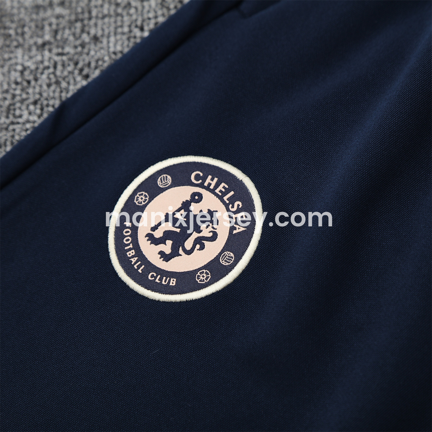 ManixJersey.com | C.H.E.L.S.E.A 25-26 Traning Hoodie Set - Deep Blue With Royal Blue -Customize Name, Number and Patch | Worldwide Shipping