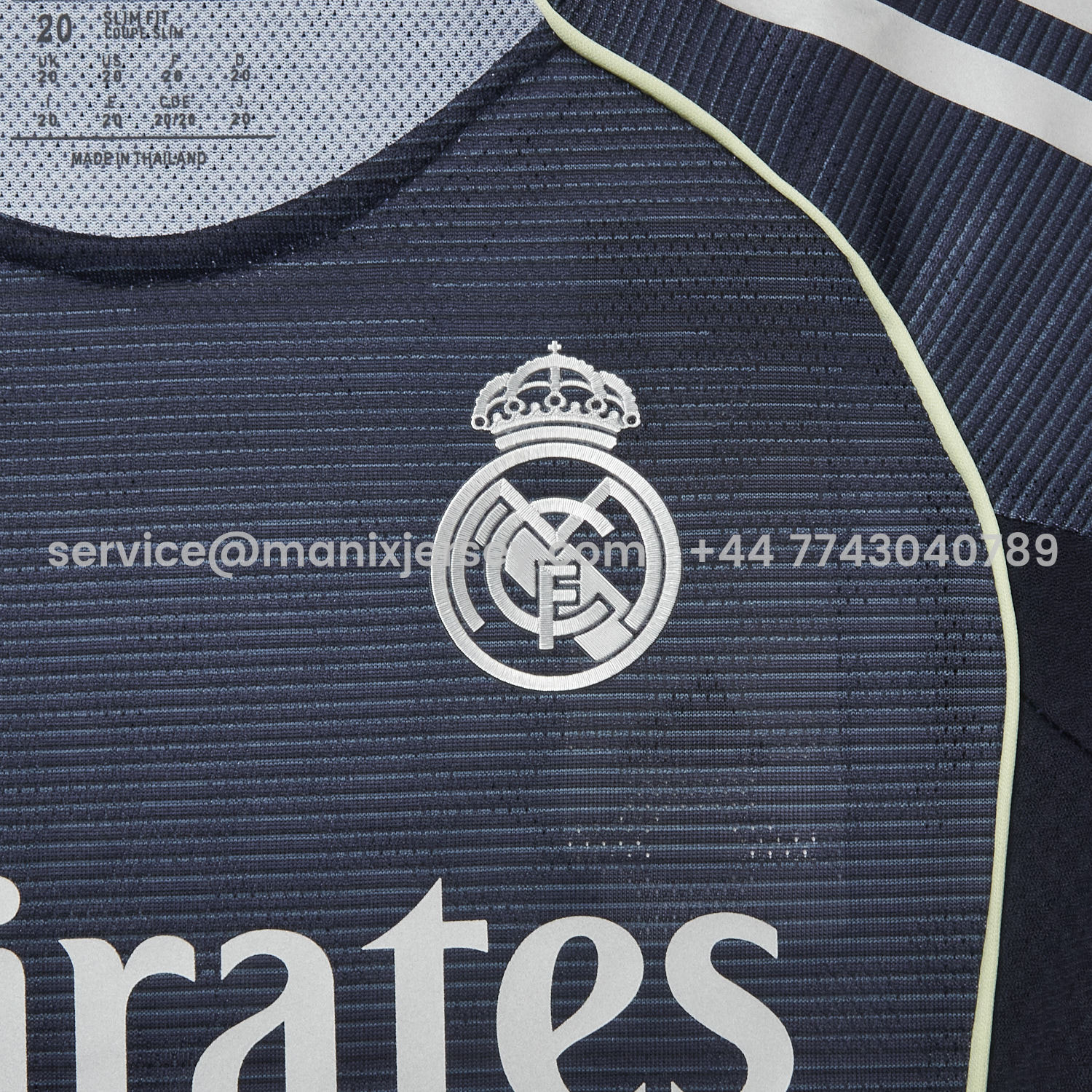 ManixJersey.com | Real Madrid 25-26 Away Kids Kit - Player Version -Customize Name, Number and Patch | Worldwide Shipping