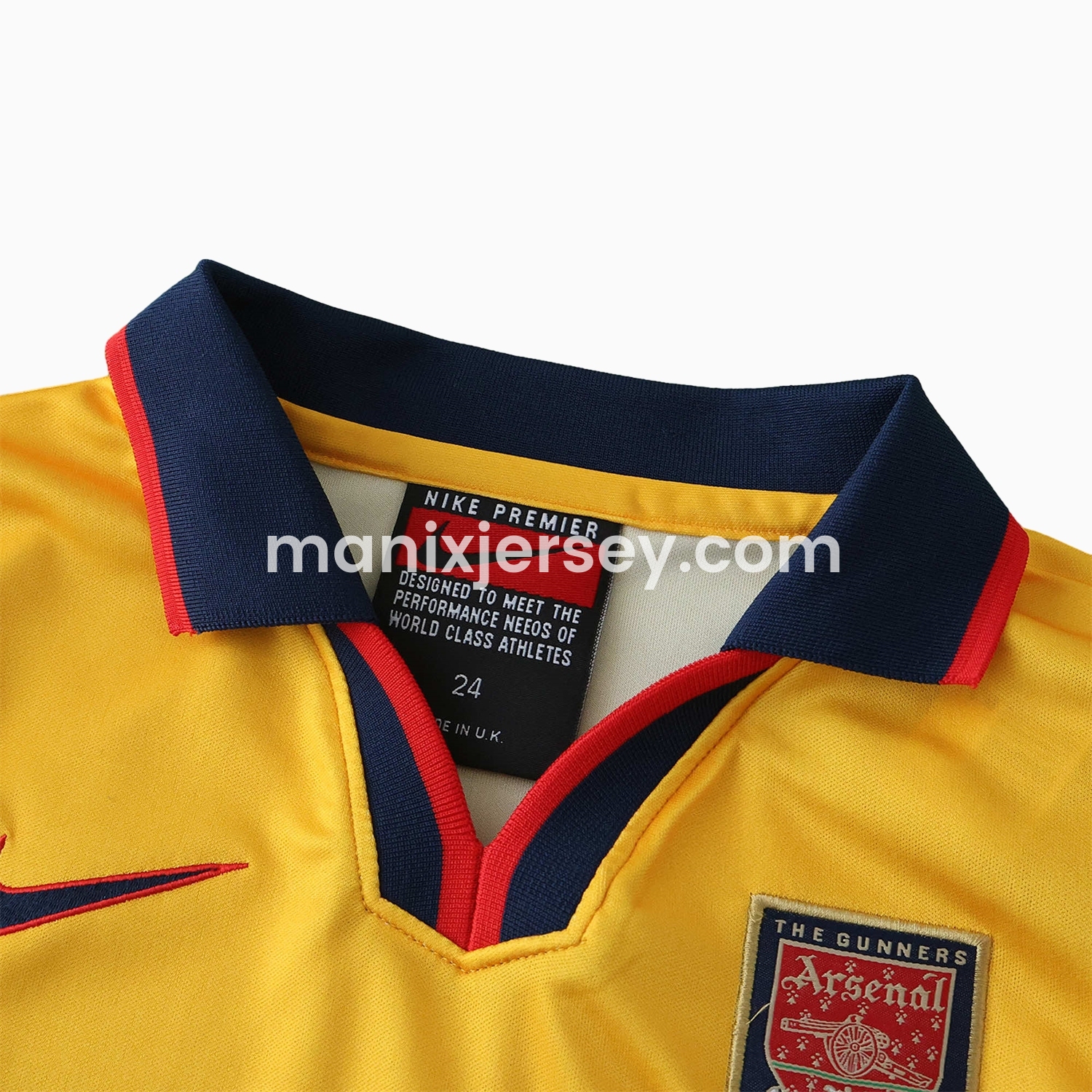ManixJersey.com | Retro Arsenal 1997-99 Away Kids Kit -Customize Name, Number and Patch | Worldwide Shipping