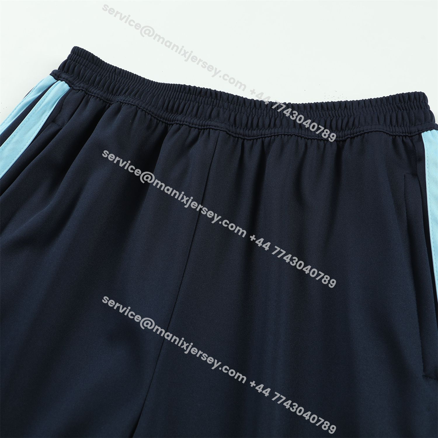 ManixJersey.com | Argentina 2026 Kids Long Sleeve Training Set - Blue Black Top & Pants -Customize Name, Number and Patch | Worldwide Shipping