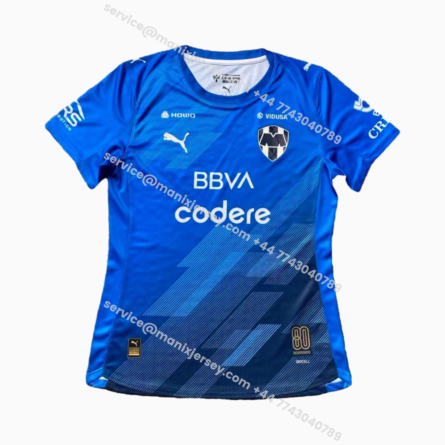 ManixJersey.com | Women's Rayados Monterrey 25-26 Third Blue Jersey -Customize Name, Number and Patch | Worldwide Shipping