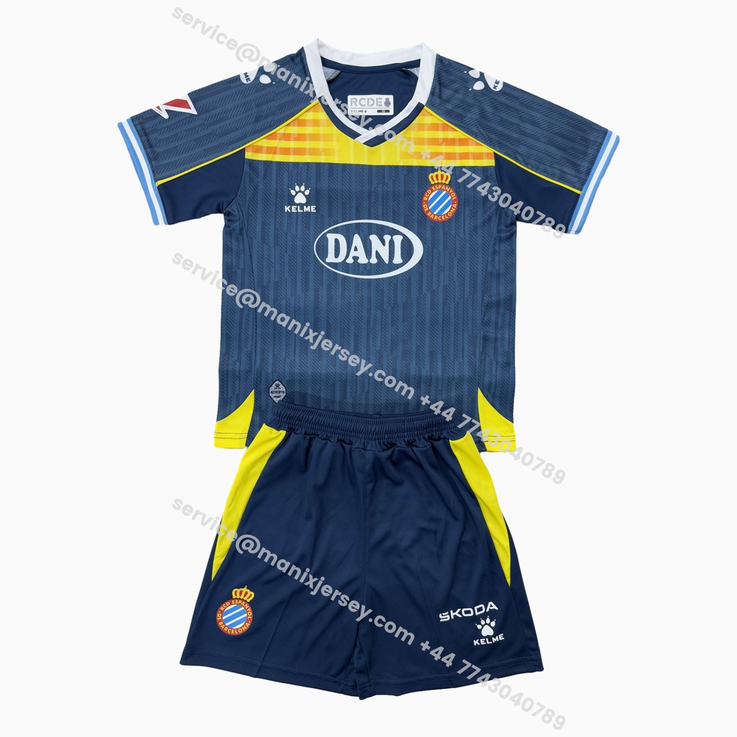 ManixJersey.com | RCD Espanyol 25-26 Third Kids Kit -Customize Name, Number and Patch | Worldwide Shipping