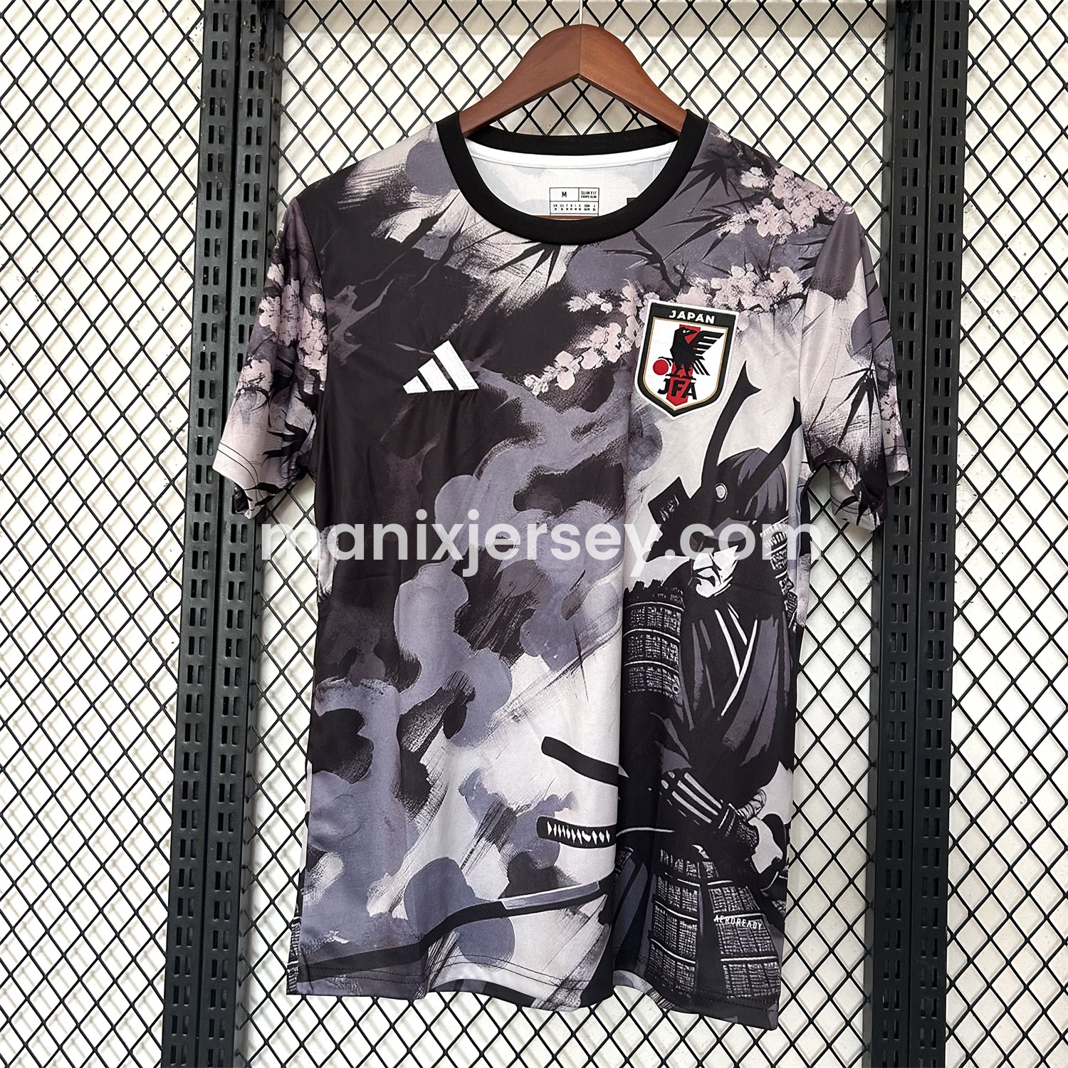 ManixJersey.com | Japan 25-26 Black Samurai Under The Cherry Tree Special Jersey - Fans Version -Customize Name, Number and Patch | Worldwide Shipping