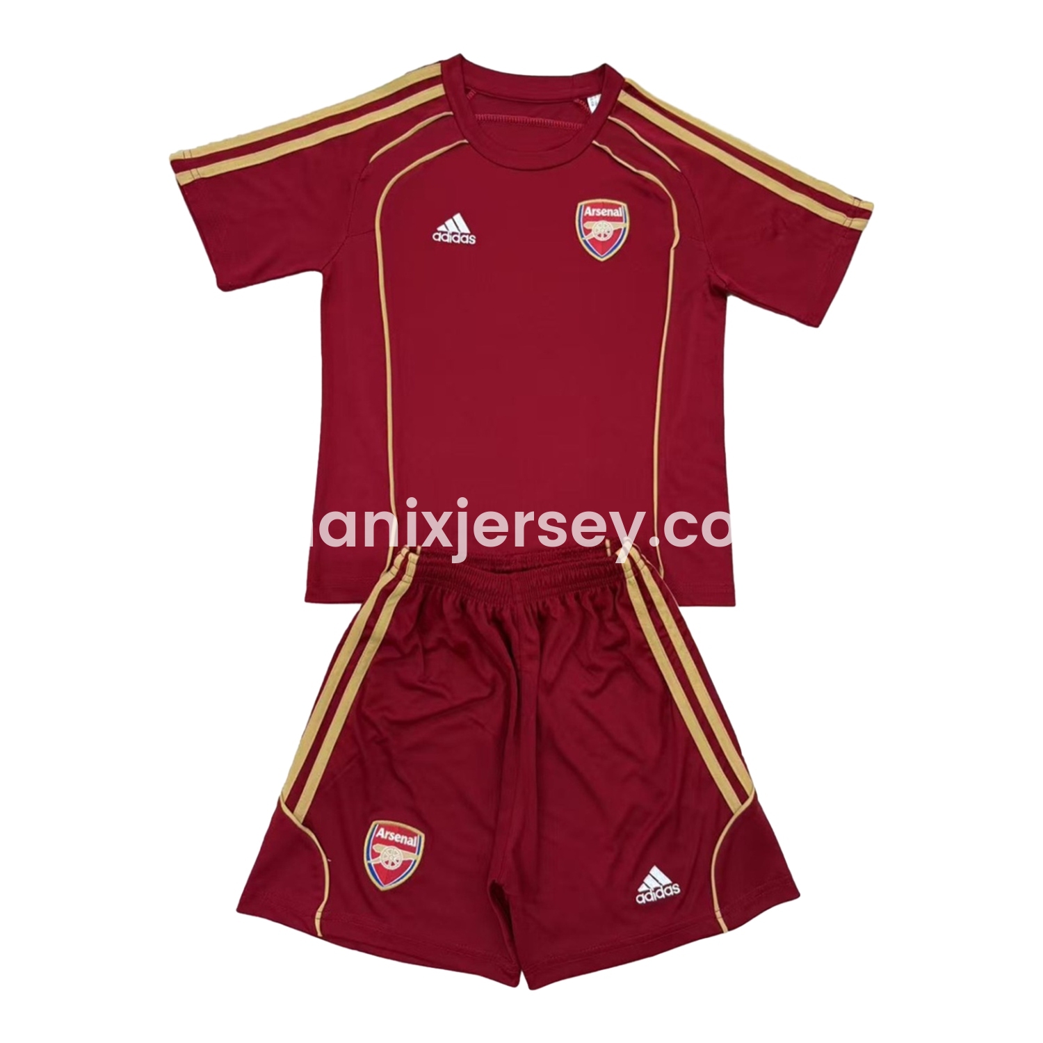 ManixJersey.com | Arsenal 25-26 Urban Purtist Throwback Red Men's Adult Jersey Set - Fans Version -Customize Name, Number and Patch | Worldwide Shipping