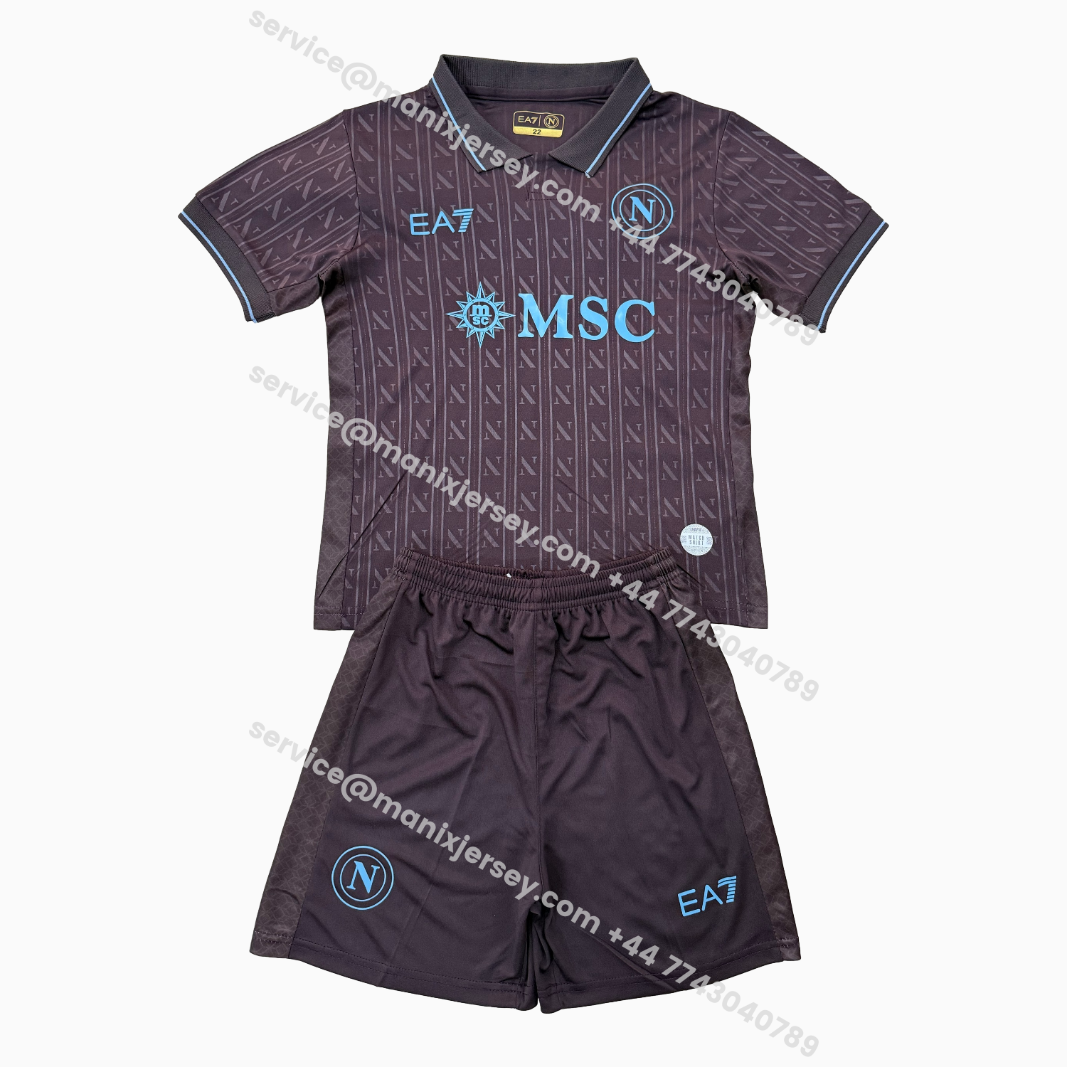 ManixJersey.com | Napoli 25-26 Third Kids Kit -Customize Name, Number and Patch | Worldwide Shipping