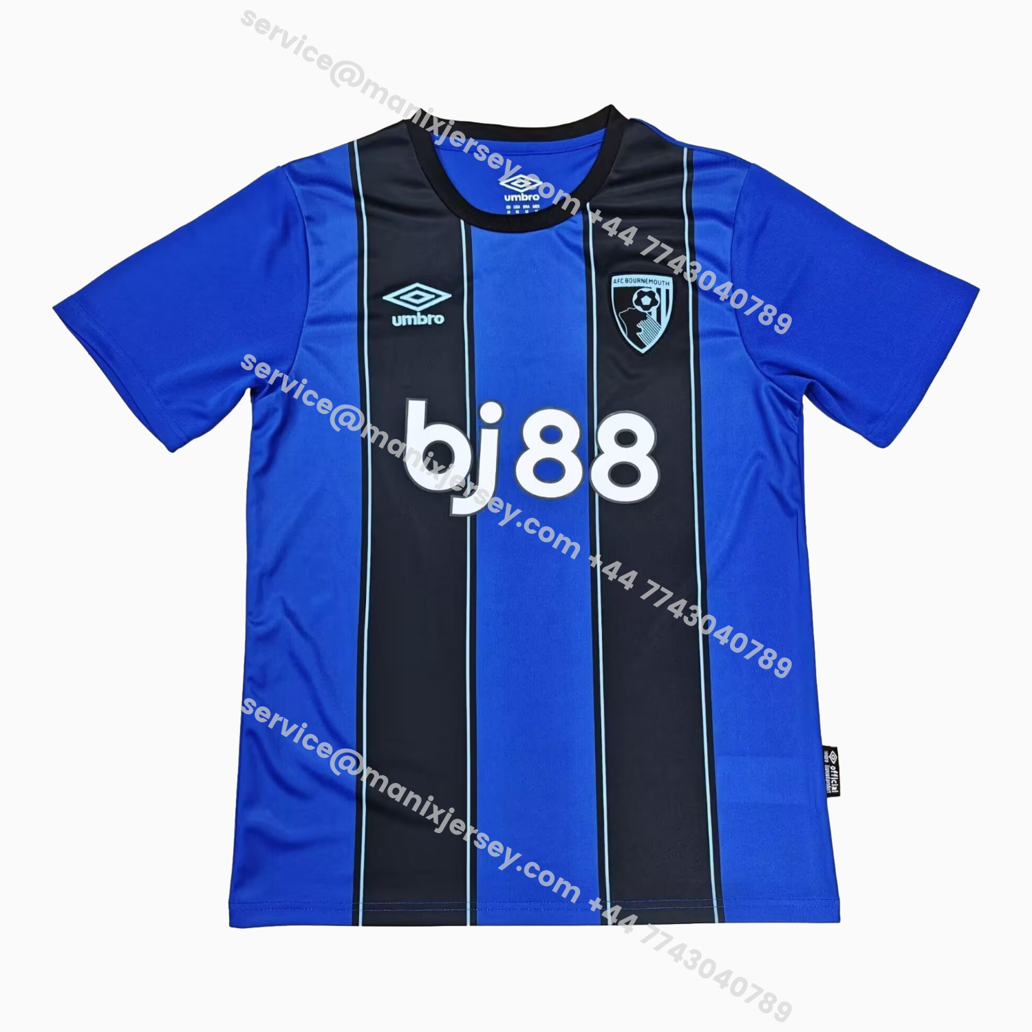 ManixJersey.com | Bournemouth 25-26 Away Jersey - Fans Version -Customize Name, Number and Patch | Worldwide Shipping