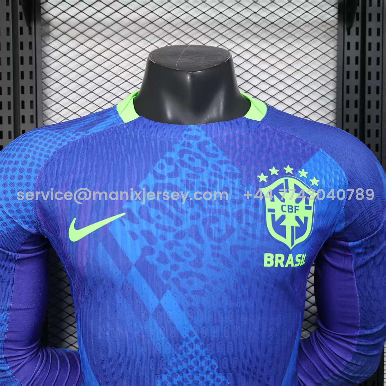 ManixJersey.com | Brazil 2025 Women's Team Away Long Sleeves Jersey - Men's Player Version -Customize Name, Number and Patch | Worldwide Shipping