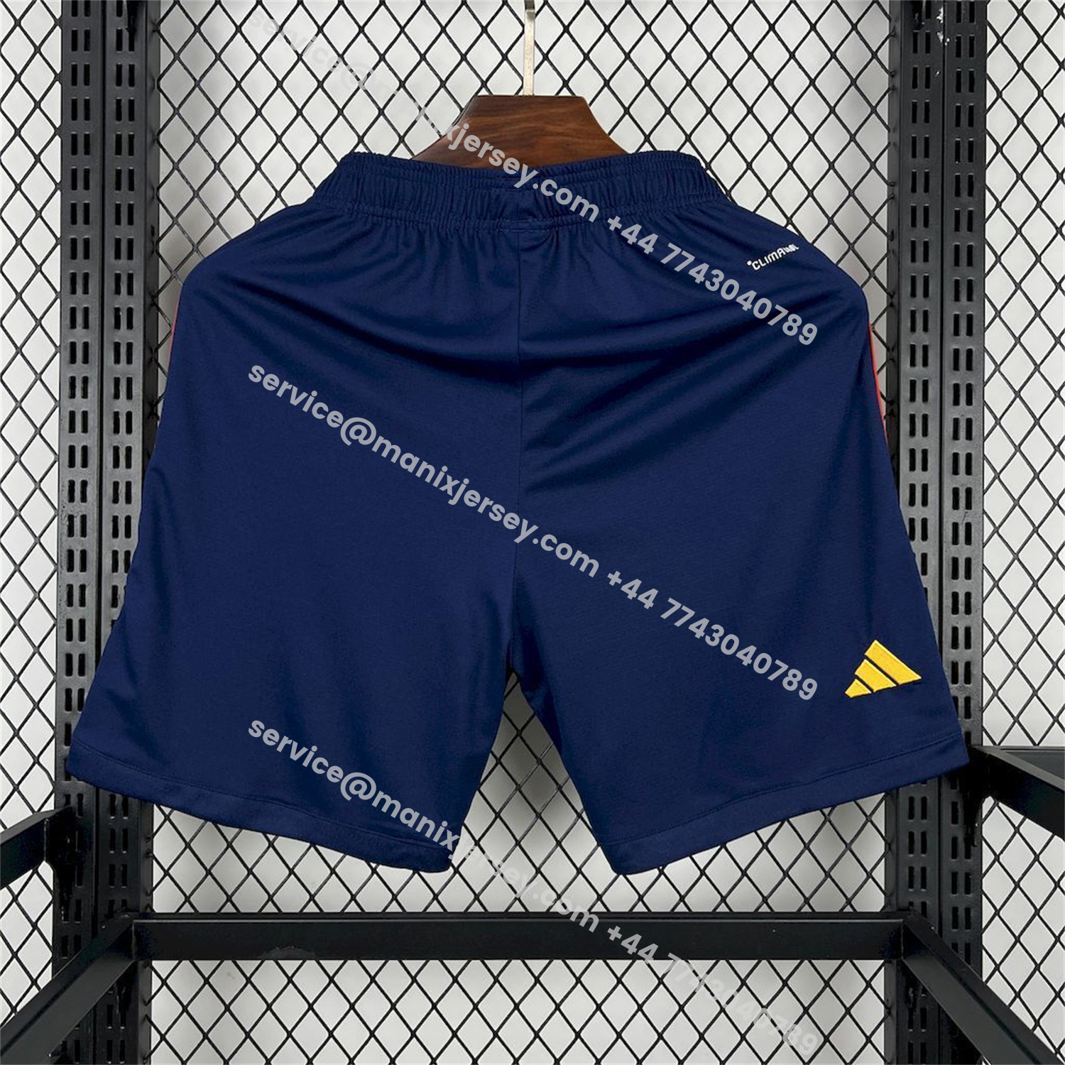 ManixJersey.com | Spain 2026 Home Dark Blue Shorts - Fans Version -Customize Name, Number and Patch | Worldwide Shipping