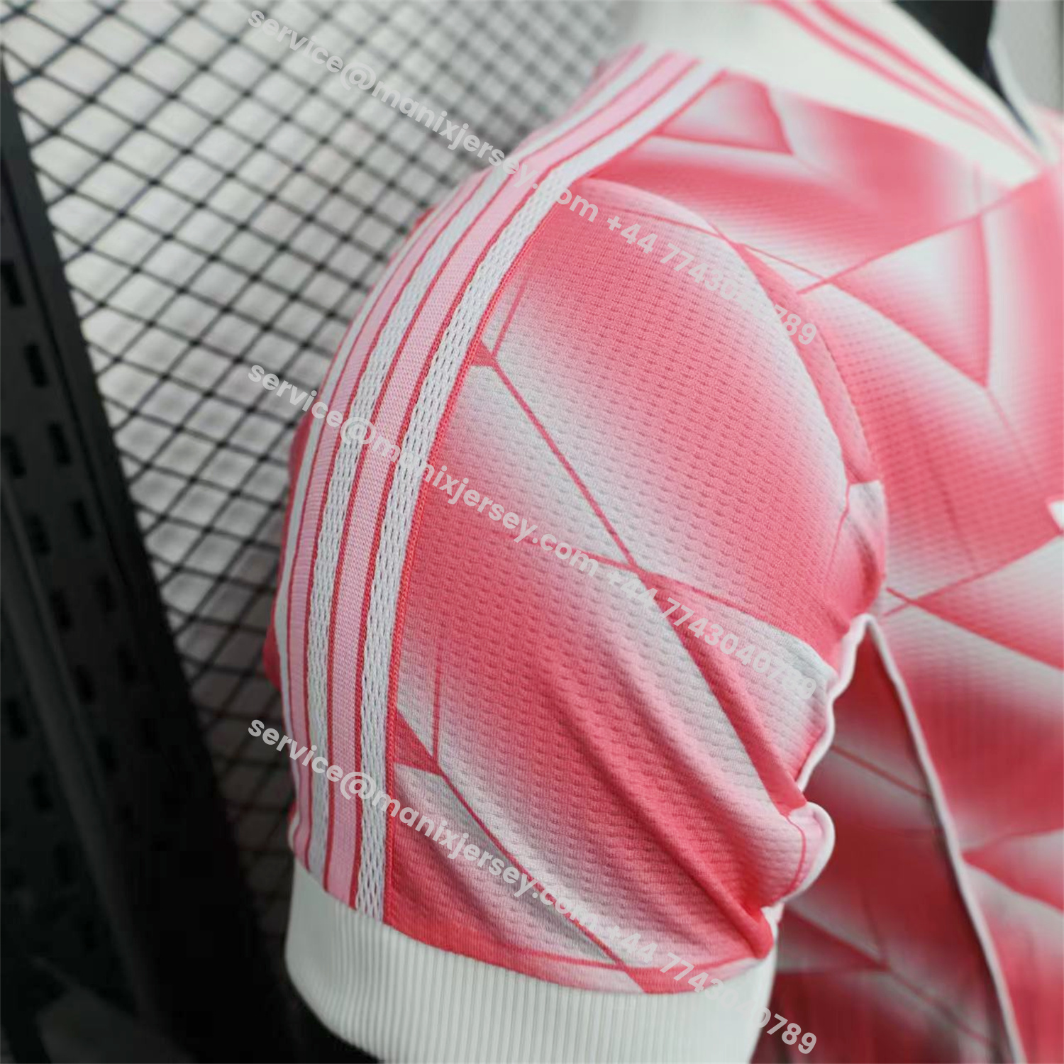 ManixJersey.com | Real Madrid 25-26 Refracted Pink Light White Special Jersey - Player Version -Customize Name, Number and Patch | Worldwide Shipping