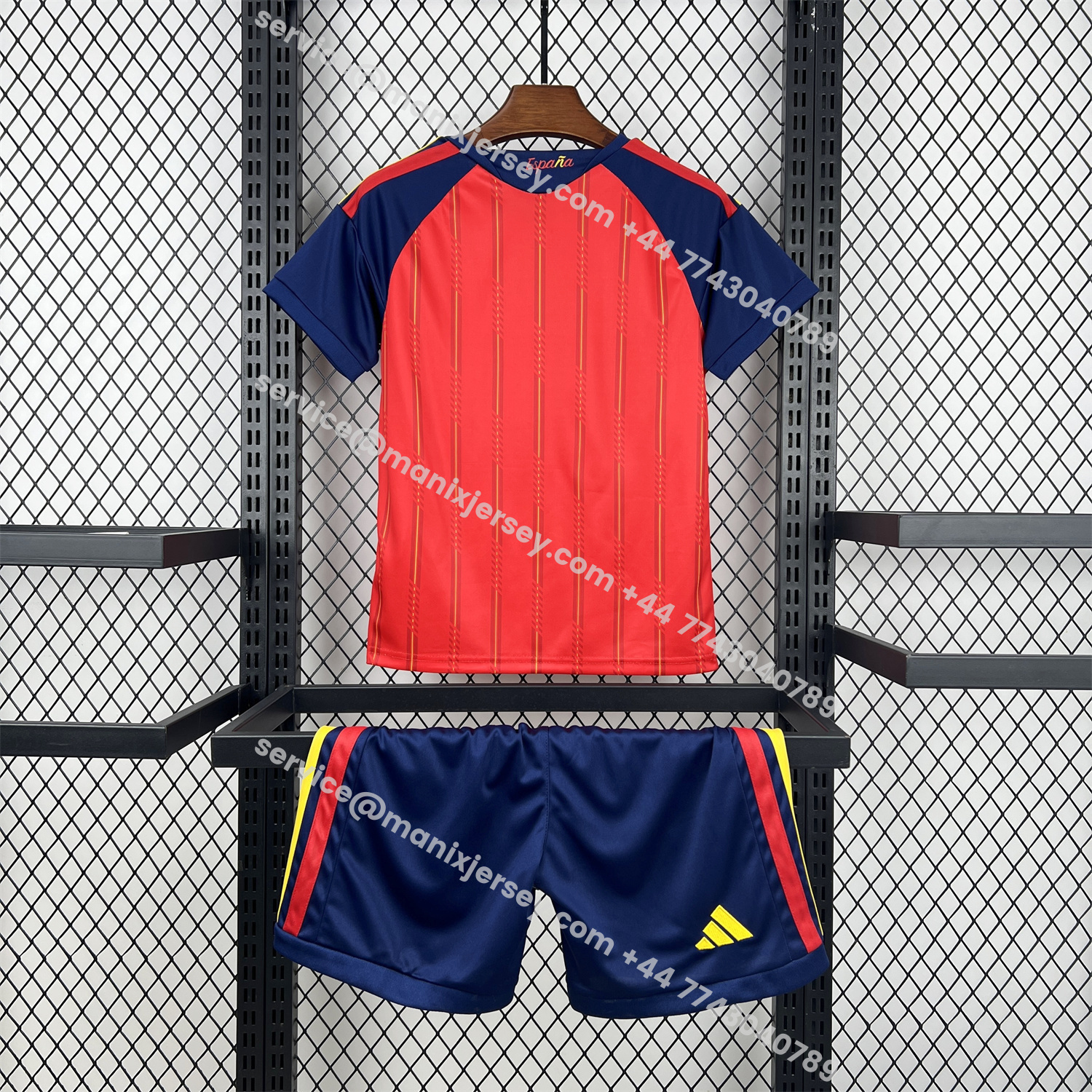 ManixJersey.com | Spain 2026 Home Kids Kit -Customize Name, Number and Patch | Worldwide Shipping