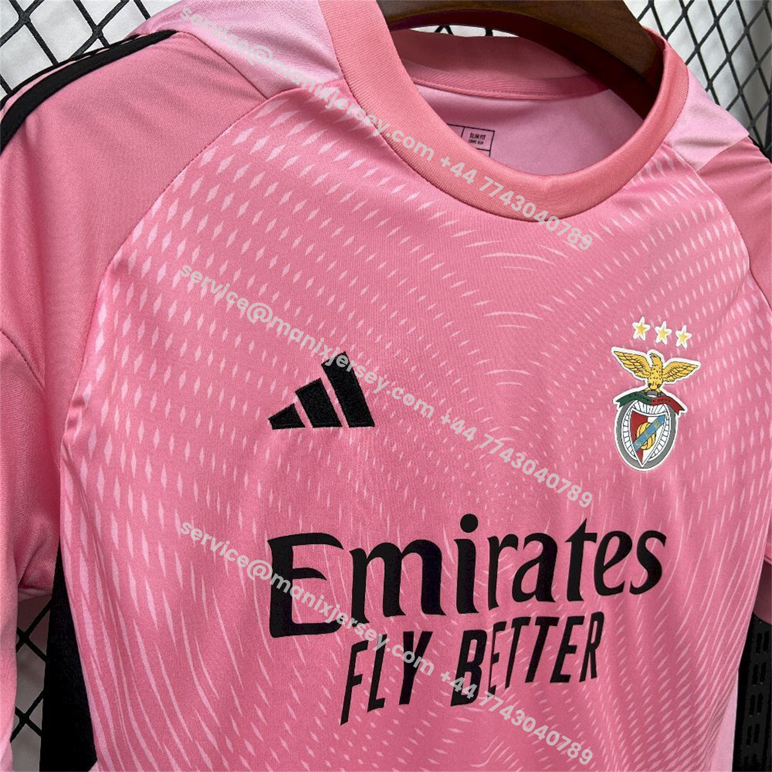 ManixJersey.com | Benfica 25-26 Pink Goalkeeper Jersey - Fans Version -Customize Name, Number and Patch | Worldwide Shipping