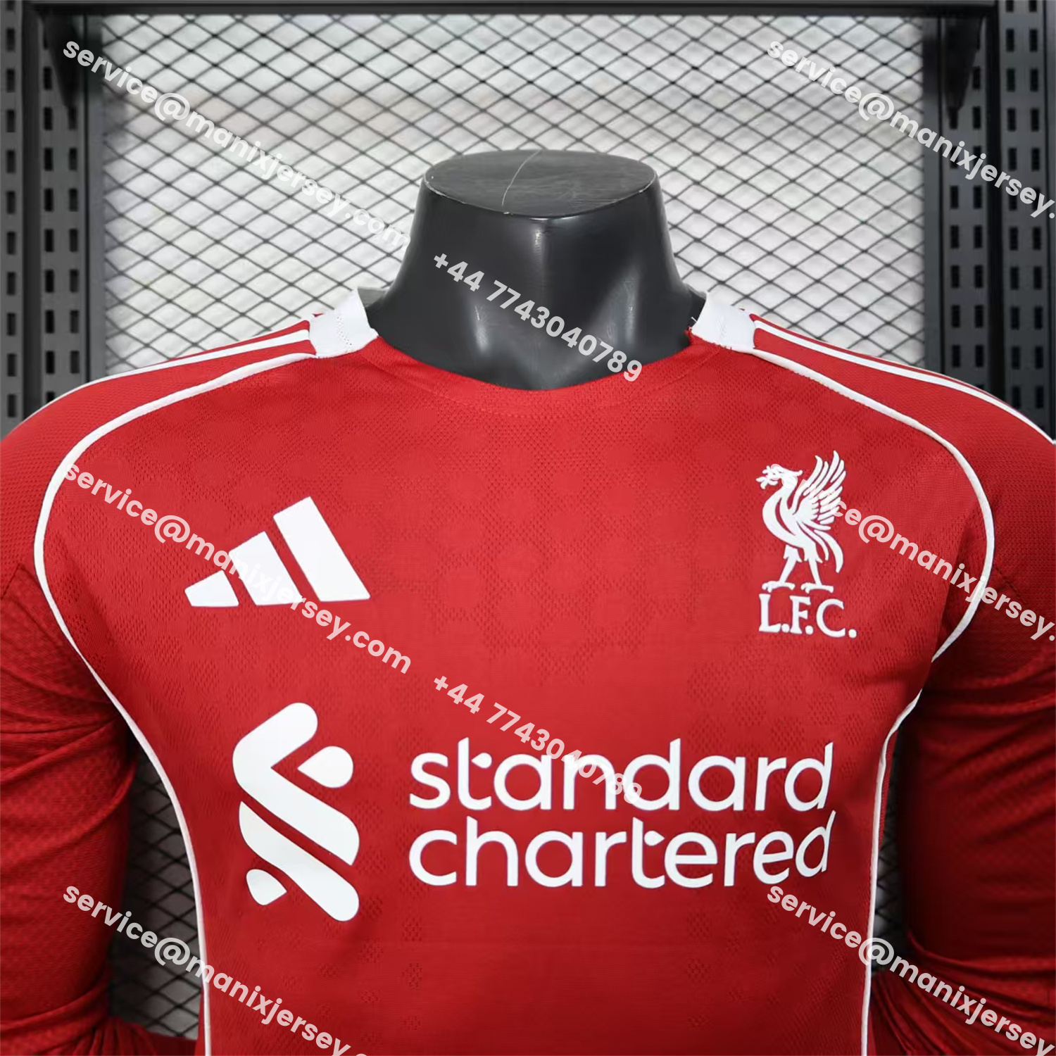 ManixJersey.com | Liver.pool 25-26 Home Long Sleeves Jersey - Player Version -Customize Name, Number and Patch | Worldwide Shipping
