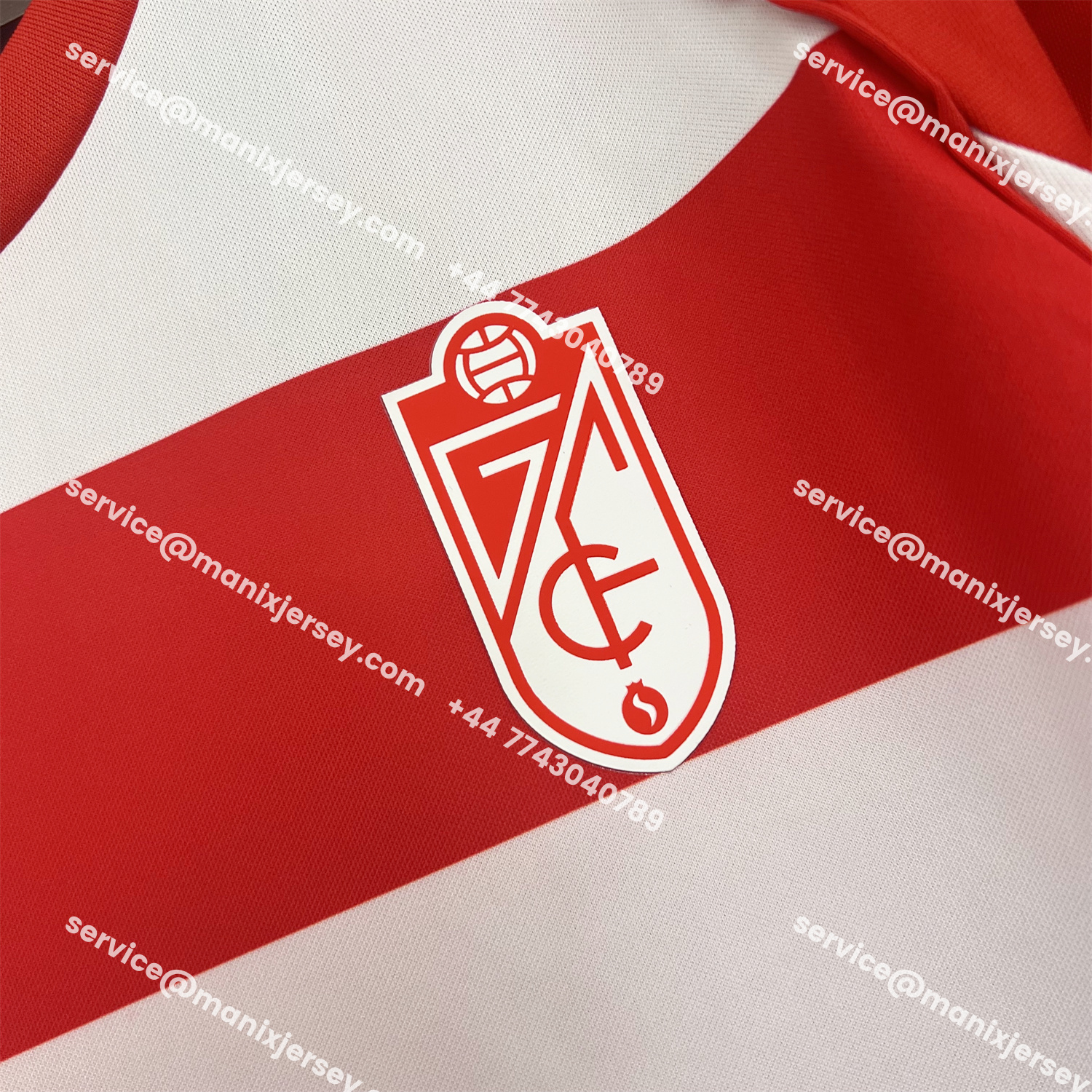 ManixJersey.com | Granada CF 25-26 Home Jersey - Fans Version -Customize Name, Number and Patch | Worldwide Shipping