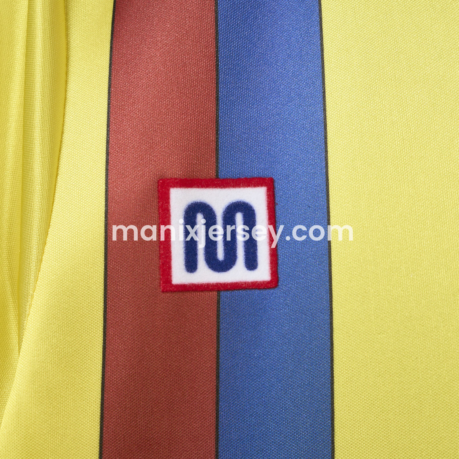 ManixJersey.com | Retro Barcelona 1982-84 Away Yellow Jersey -Customize Name, Number and Patch | Worldwide Shipping