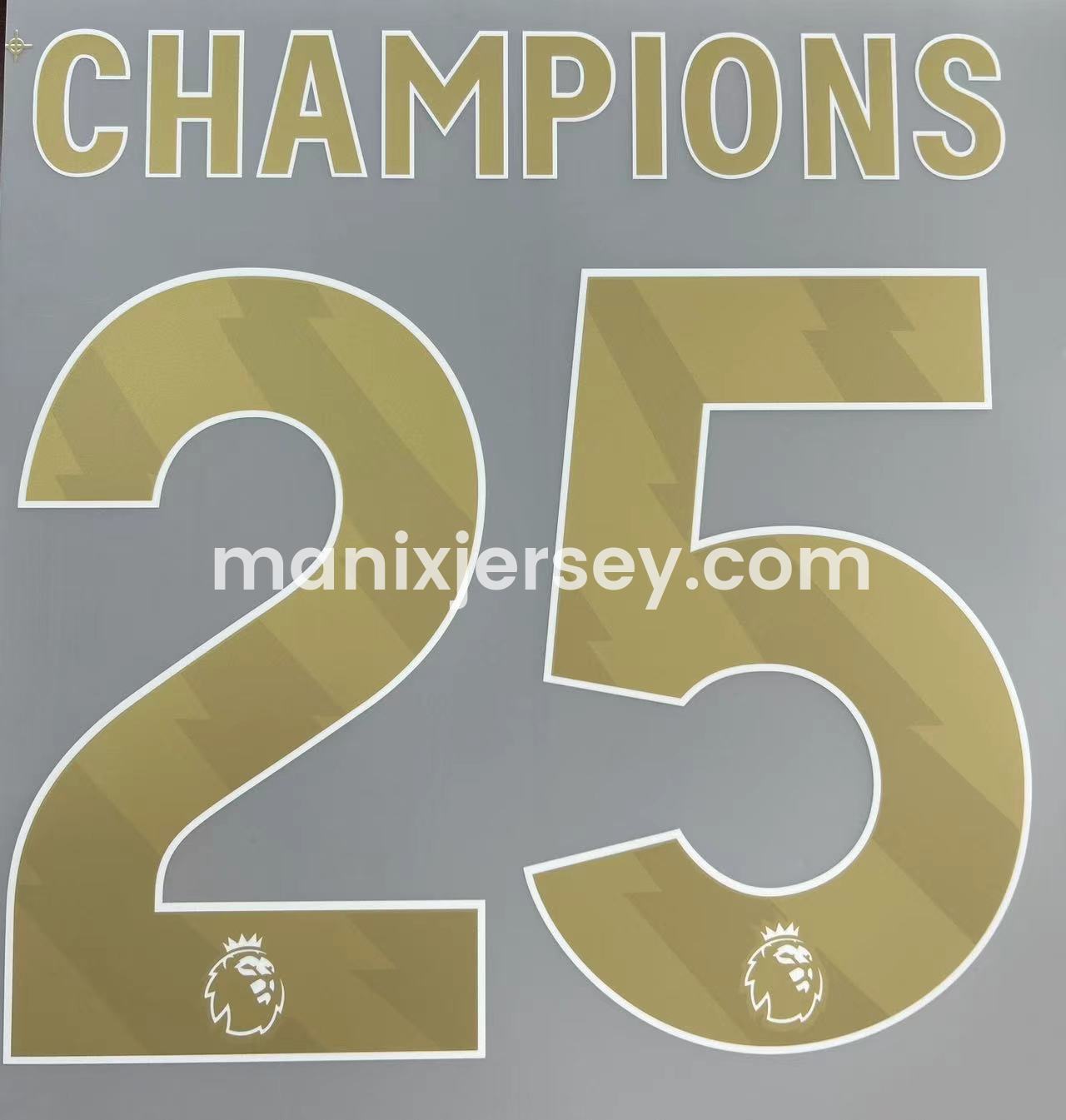 ManixJersey.com | Liver.pool 24-25 Home Jersey with Golden Champions Patch - Fans Version -Customize Name, Number and Patch | Worldwide Shipping