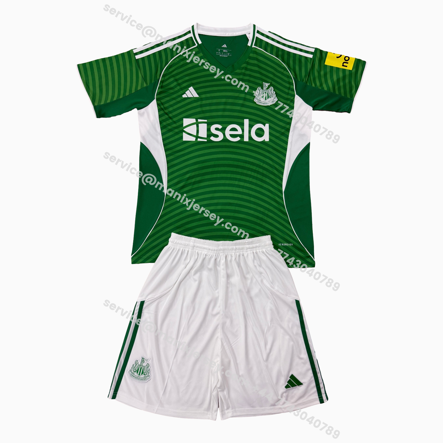 ManixJersey.com | Newcastle United 25-26 Away Kids Kit -Customize Name, Number and Patch | Worldwide Shipping