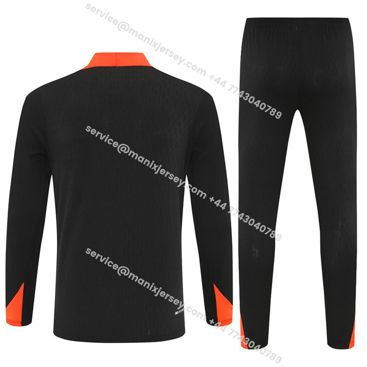 ManixJersey.com | Brazil 25-26 Kids Long Sleeve Training Set - Player Version - Black Top and Pants -Customize Name, Number and Patch | Worldwide Shipping