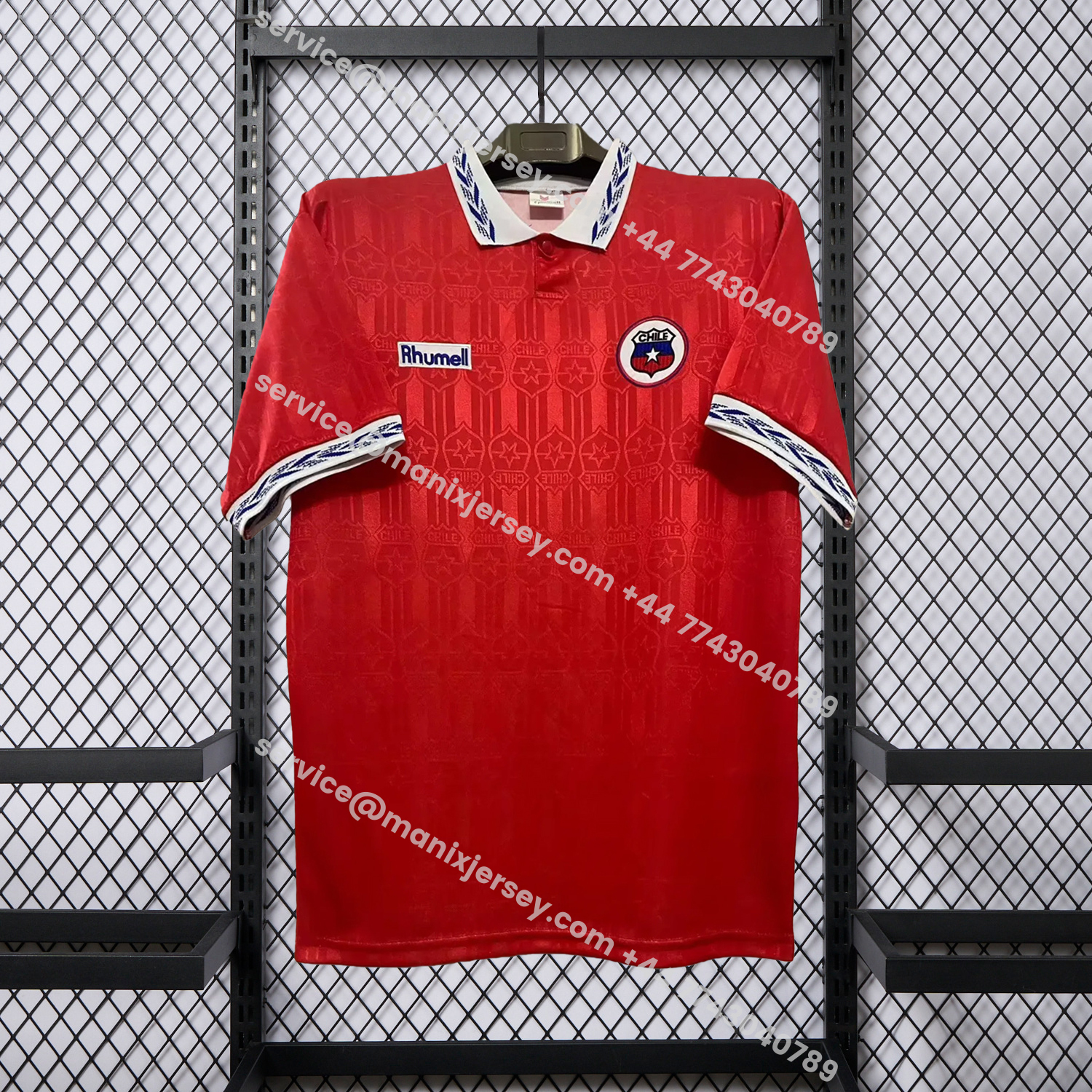 ManixJersey.com | Retro Chile 1995 Home Red Jersey -Customize Name, Number and Patch | Worldwide Shipping