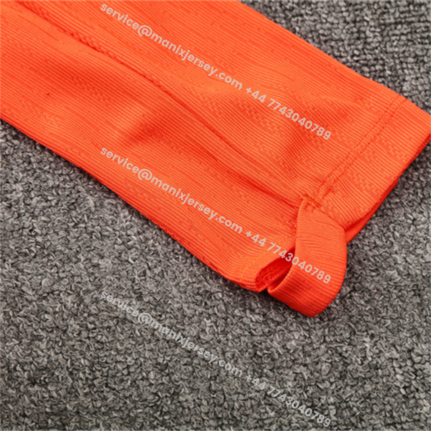 ManixJersey.com | Barcelona 25-26 Kids Long Sleeve Training Set - Orange Top Royal Blue Sponsor & Royal Blue Pants -Customize Name, Number and Patch | Worldwide Shipping