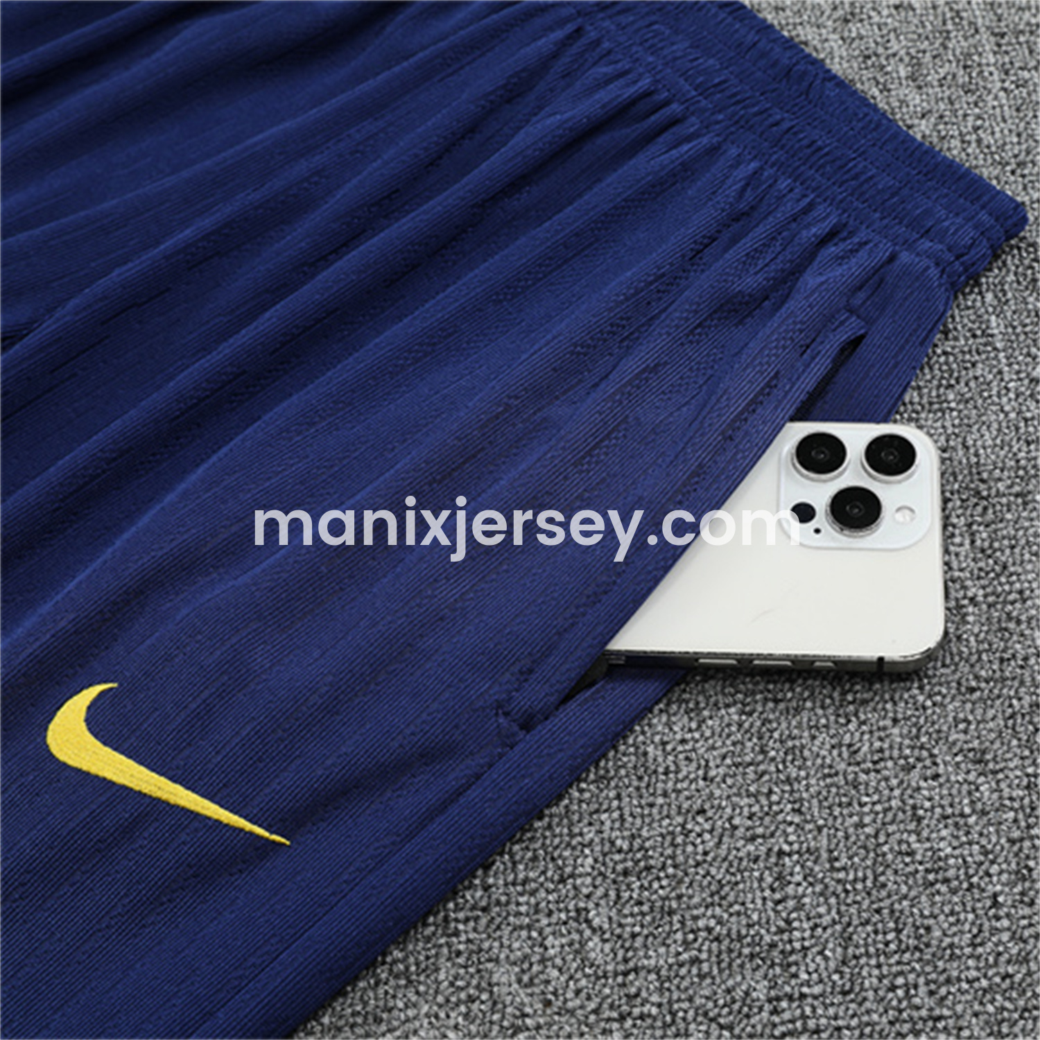 ManixJersey.com | Atletico Madrid 25-26 Long Sleeves Training Set - Royal Blue Top & Royal Blue Pants -Customize Name, Number and Patch | Worldwide Shipping
