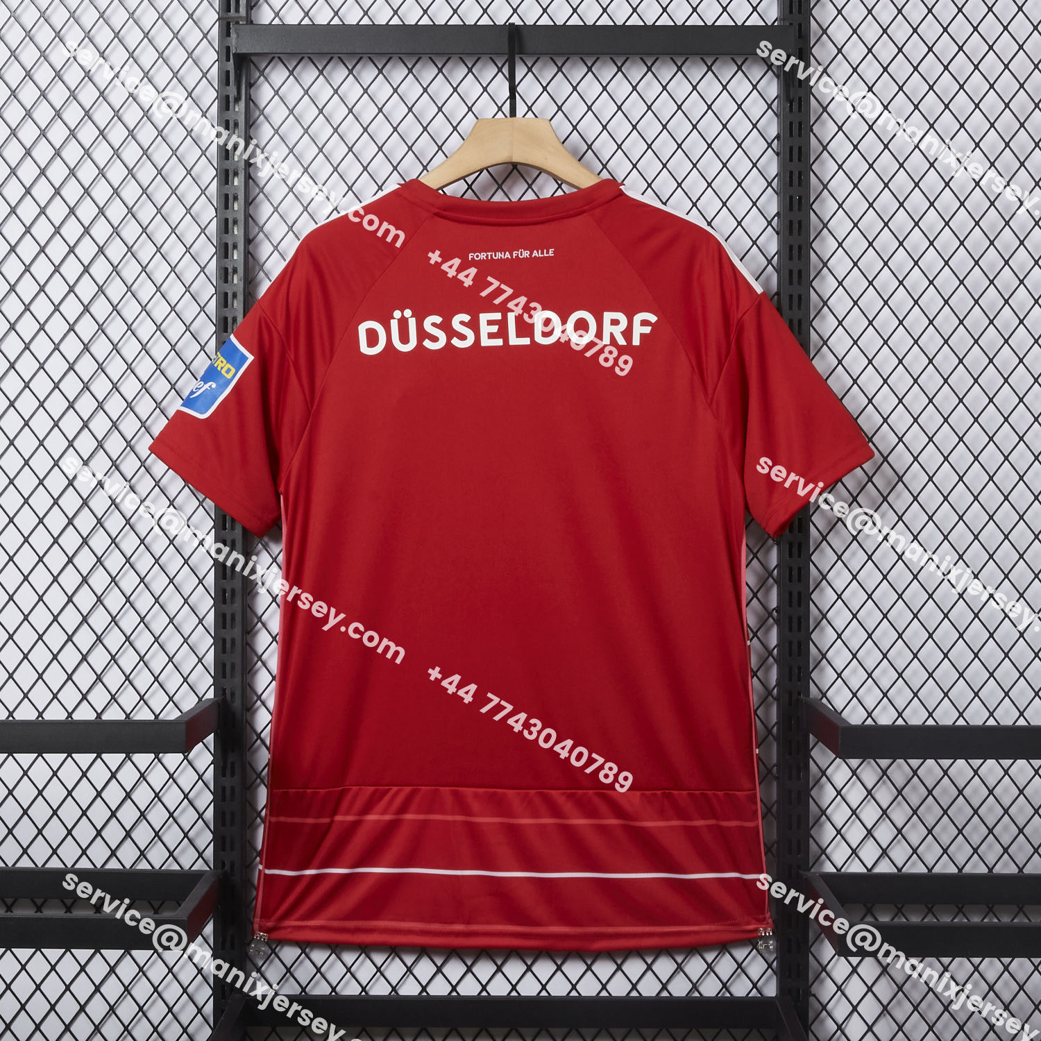 ManixJersey.com | Fortuna Düsseldorf 25-26 Home Jersey - Fans Version -Customize Name, Number and Patch | Worldwide Shipping