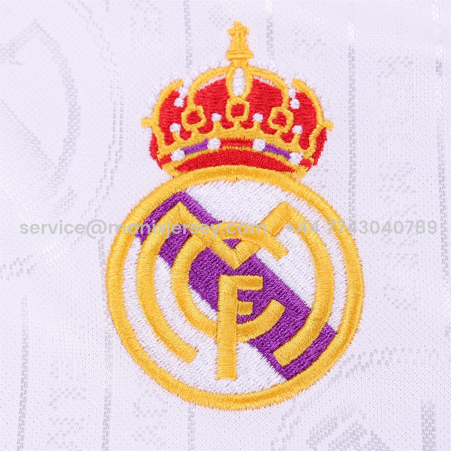 ManixJersey.com | Retro Real Madrid 96-97 Home Kids Kit -Customize Name, Number and Patch | Worldwide Shipping