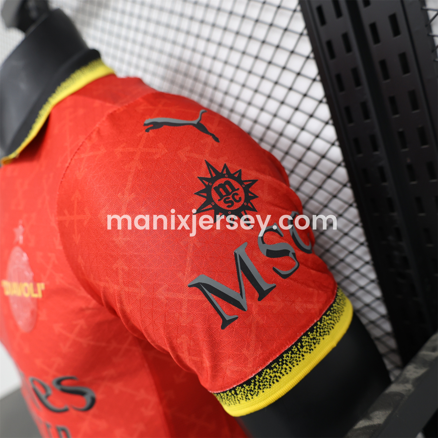 ManixJersey.com | AC Milan 24-25 Red Green “Diavoli” Special Edition Jersey - Player Version -Customize Name, Number and Patch | Worldwide Shipping