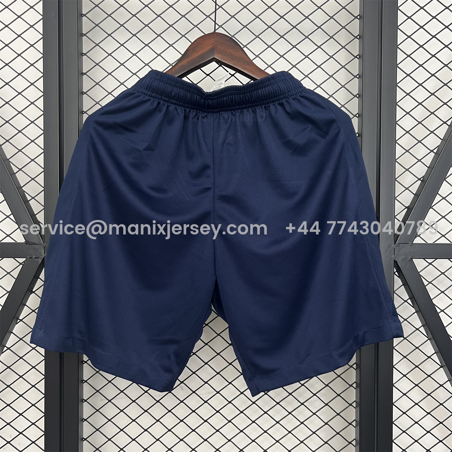 ManixJersey.com | Paris Saint-Germain PSG 25-26 Home Blue Shorts - Fans Version -Customize Name, Number and Patch | Worldwide Shipping