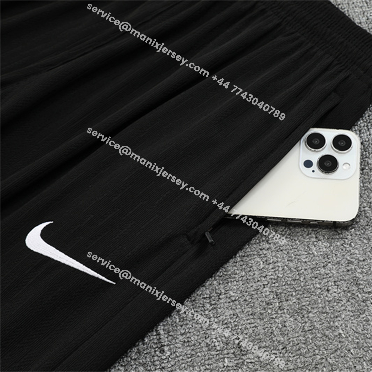 ManixJersey.com | Brazil 25-26 Kids Long Sleeve Training Set - Player Version - Black Top and Pants -Customize Name, Number and Patch | Worldwide Shipping